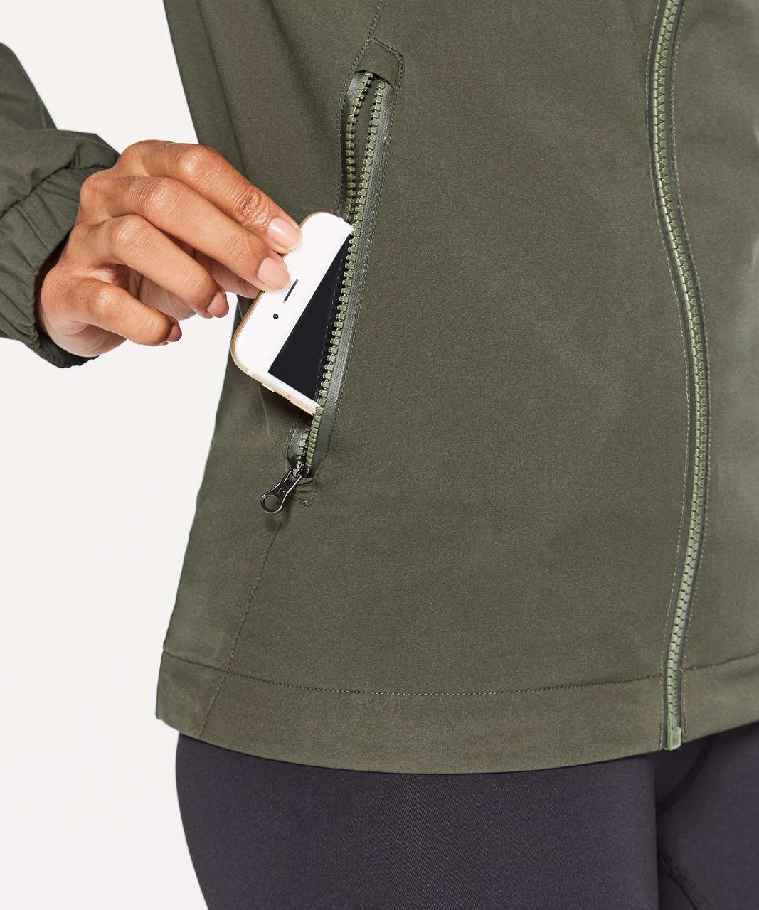 Lululemon Rise & Shine Jacket III - Dark Olive