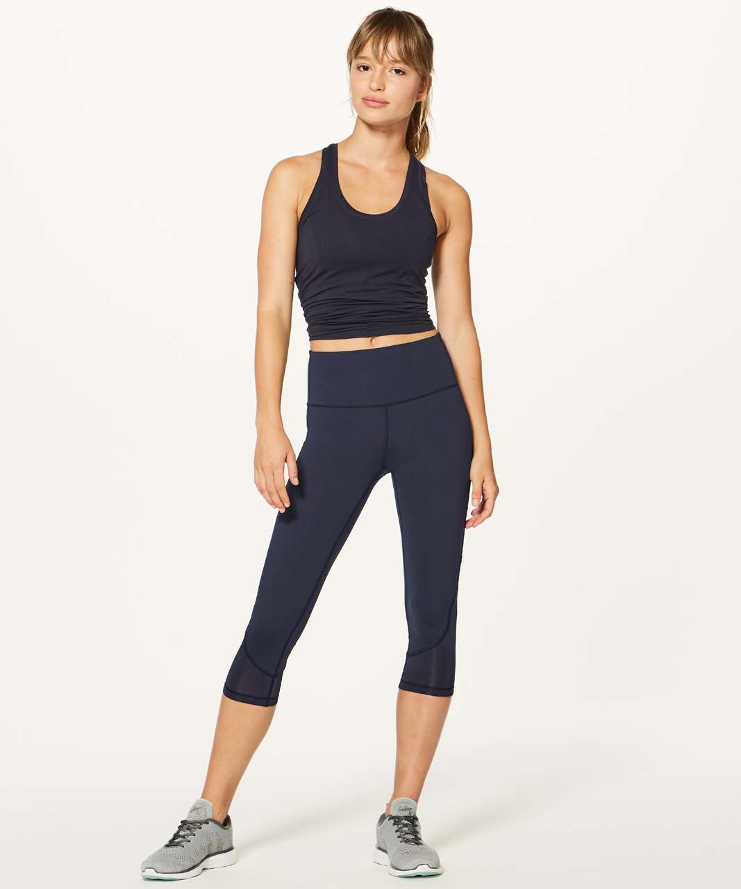 Lululemon Fresh In Mesh Crop (19") - Midnight Navy