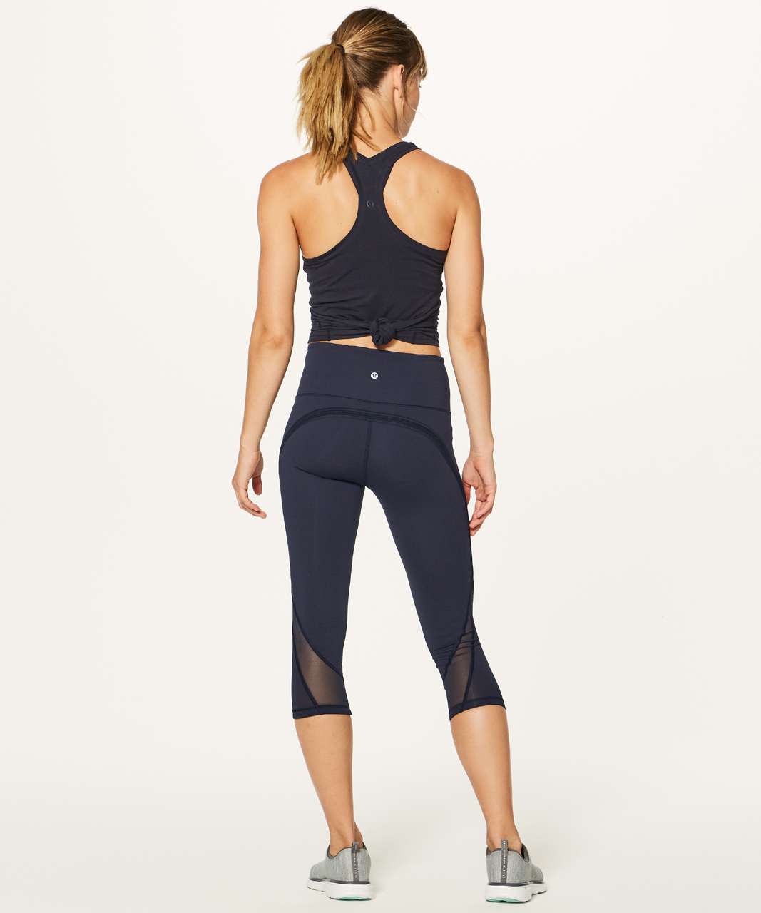 Lululemon Fresh In Mesh Tight (25) - Black - lulu fanatics