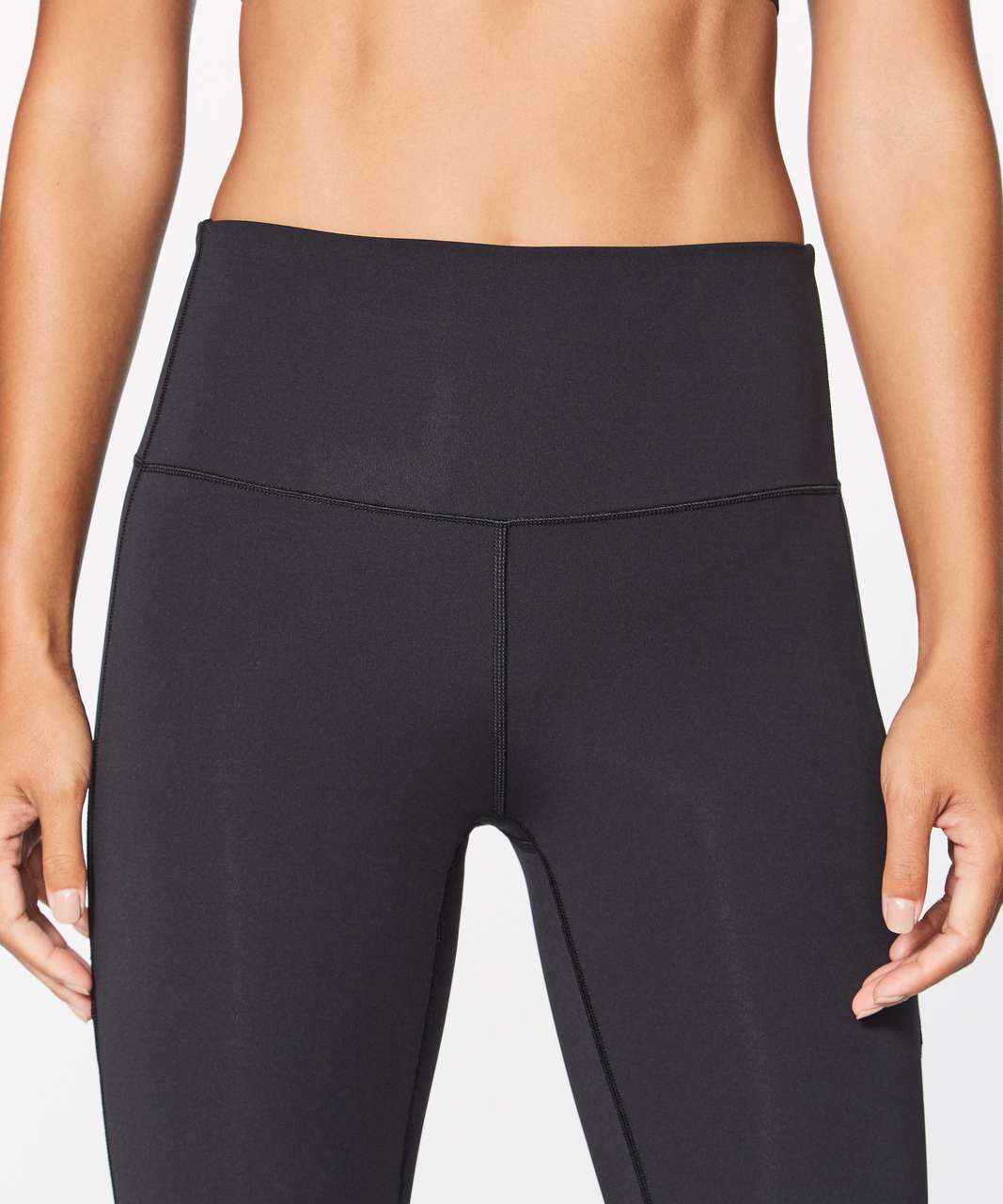 Lululemon Fresh In Mesh Crop (19) - Black - lulu fanatics