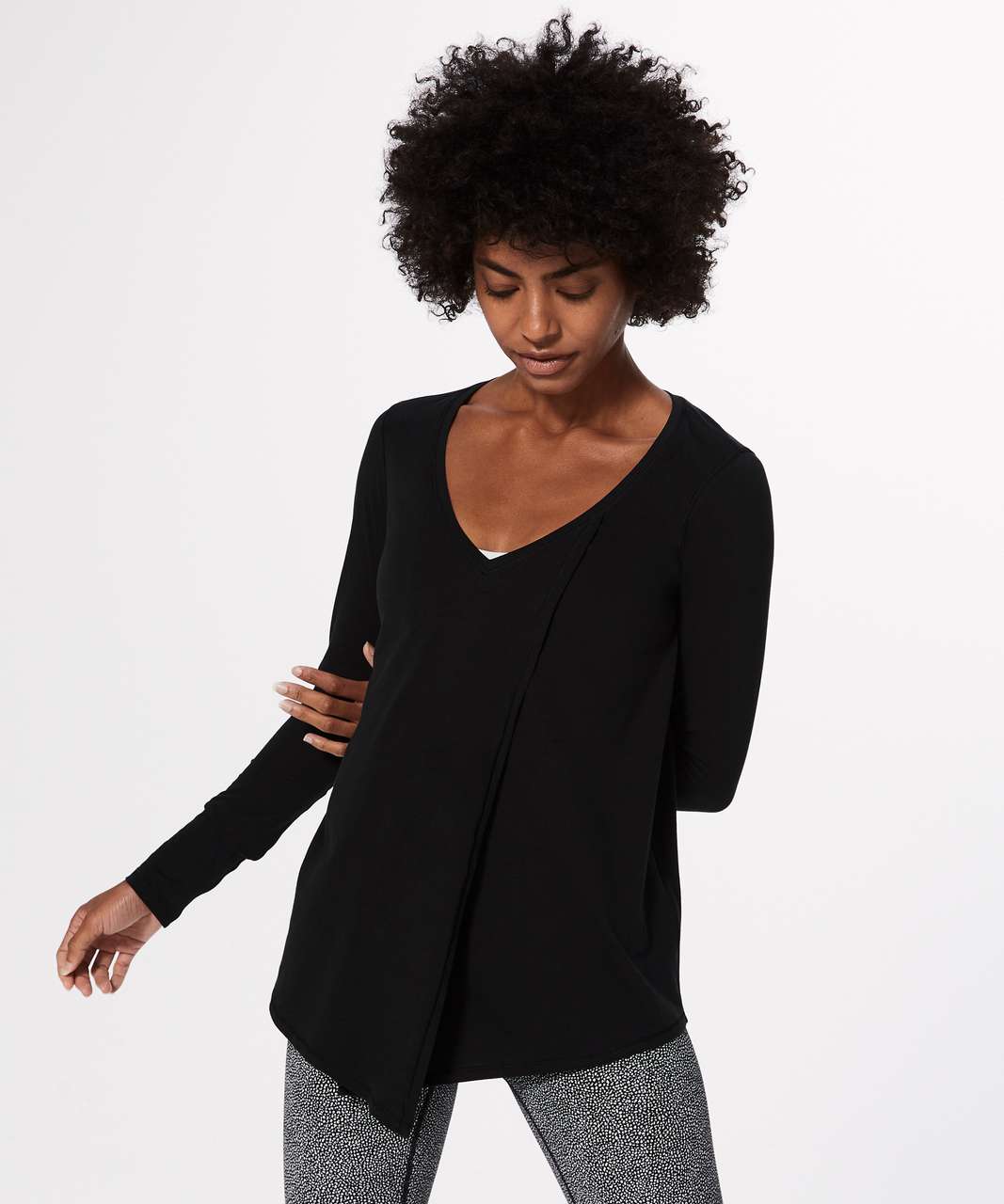 Lululemon Knot A Problem Long Sleeve - Black - lulu fanatics