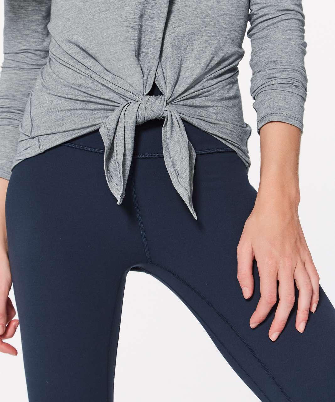 Lululemon Knot A Problem Long Sleeve - Heathered Medium Grey