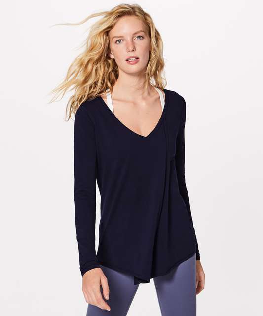 Lululemon Knot A Problem Long Sleeve - Dark Olive - lulu fanatics