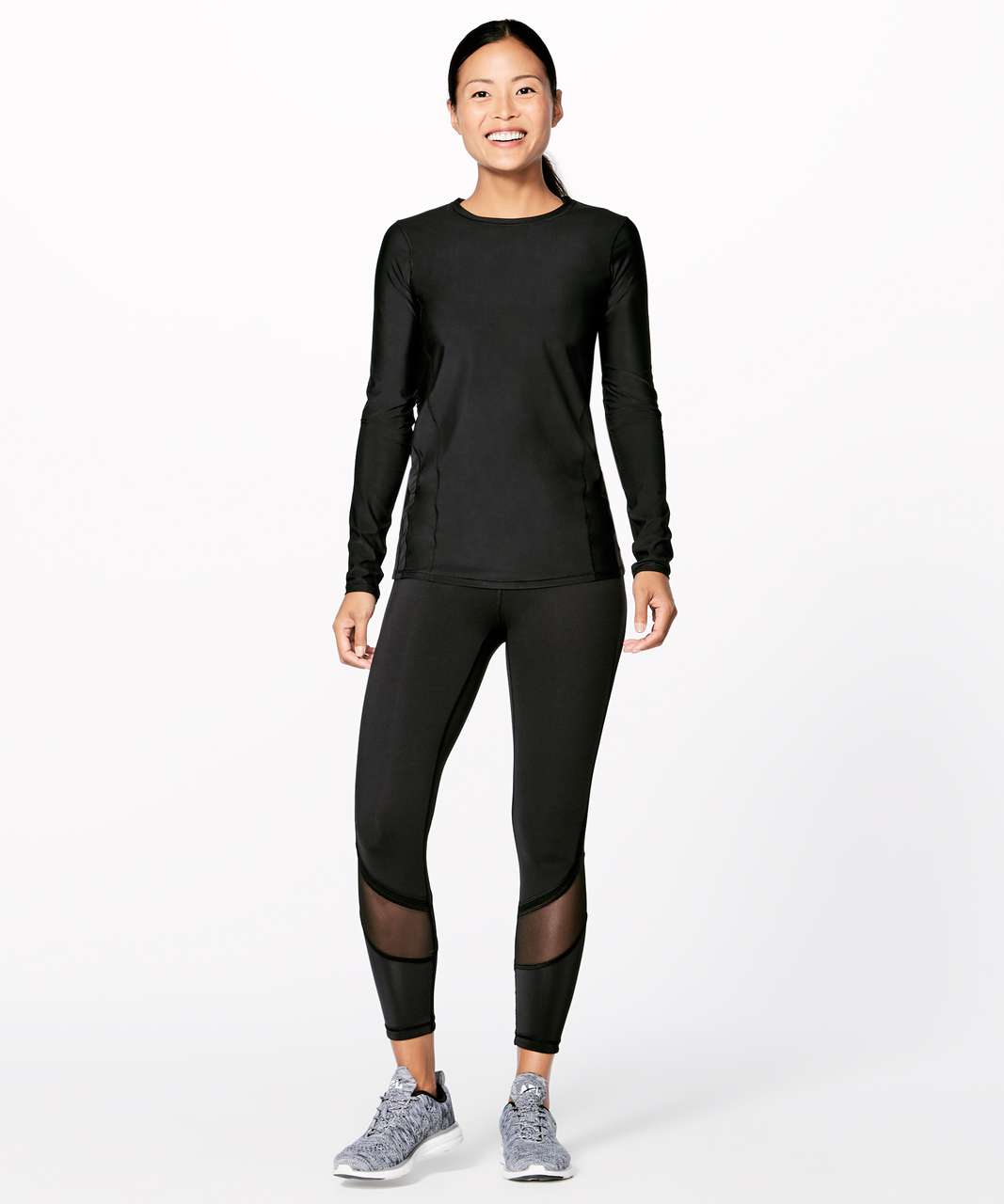 Lululemon Fresh In Mesh Long Sleeve - Black