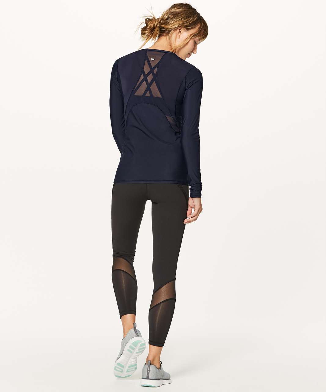 Lululemon Fresh In Mesh Long Sleeve - Midnight Navy