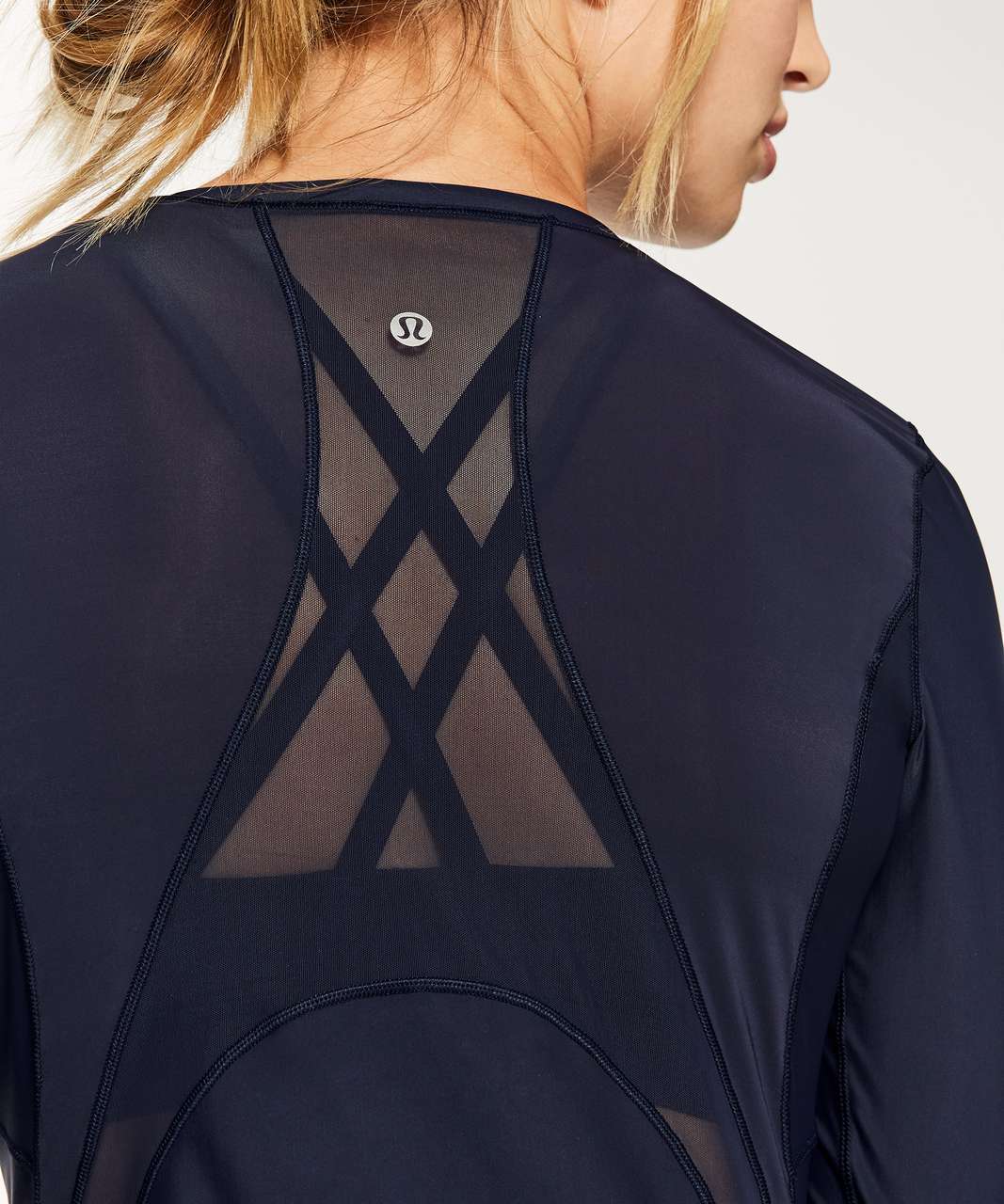 Lululemon Fresh In Mesh Long Sleeve - Black - lulu fanatics