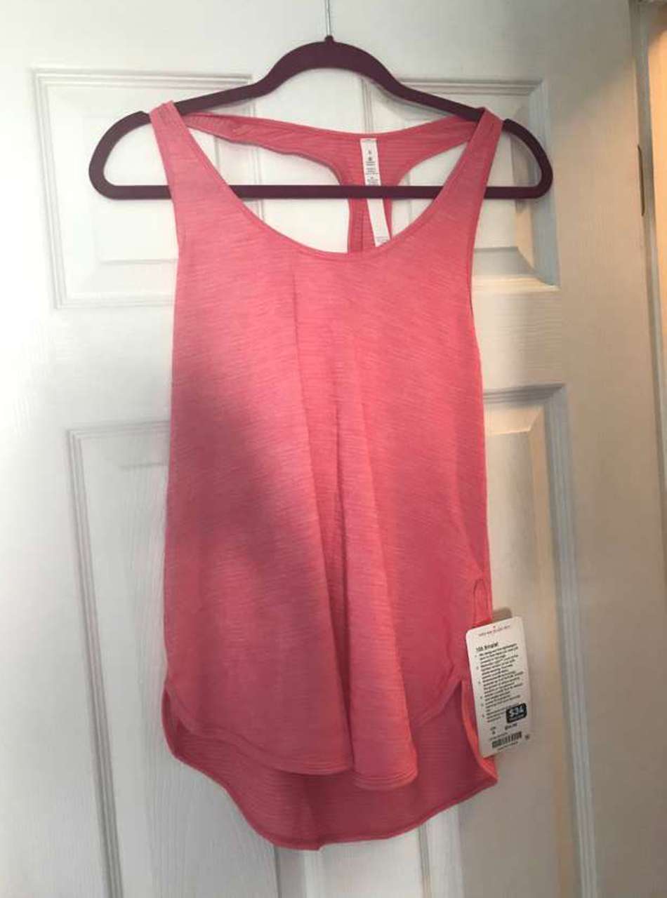 Lululemon 105 Singlet - Heathered Pink Lemonade