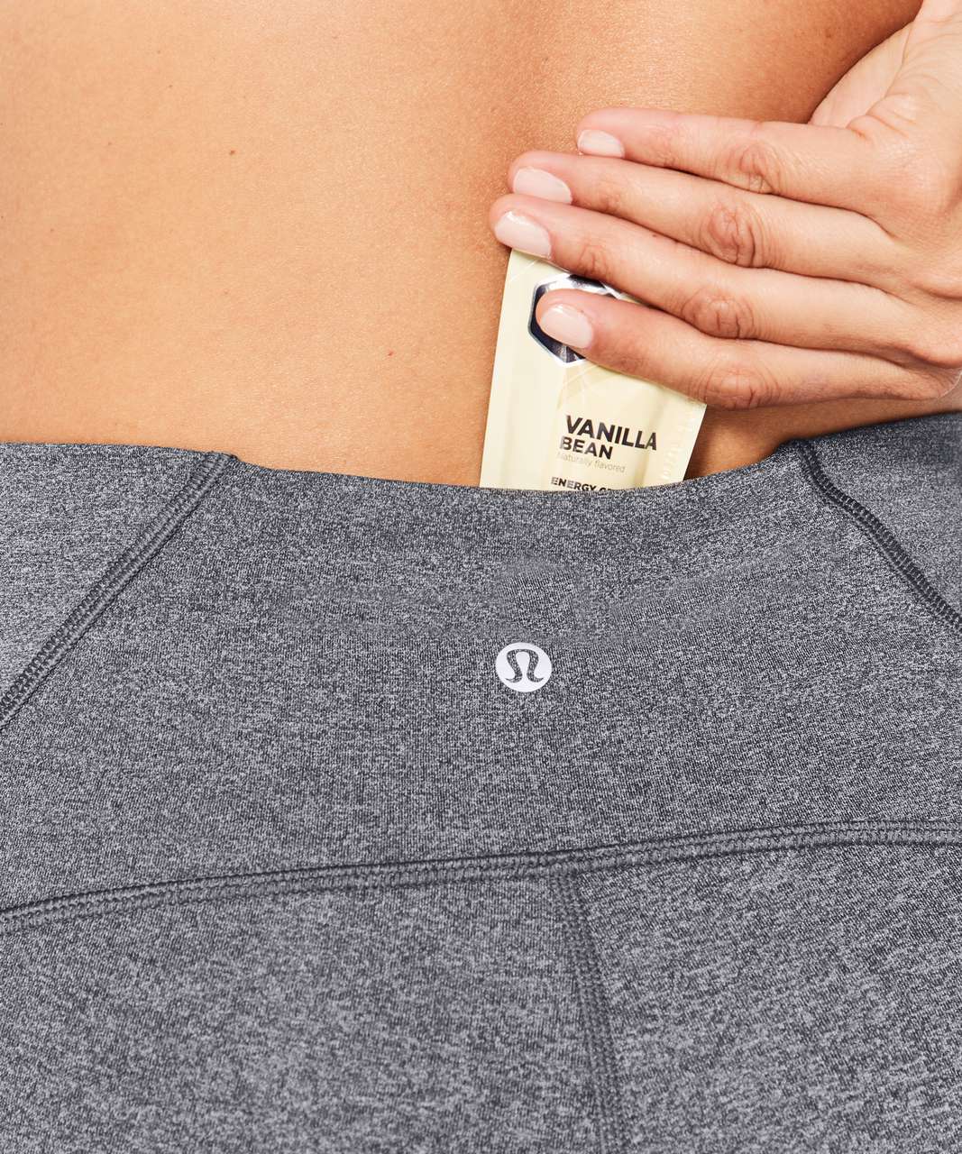 Lululemon Train Times Crop (17" ) - Heathered Black