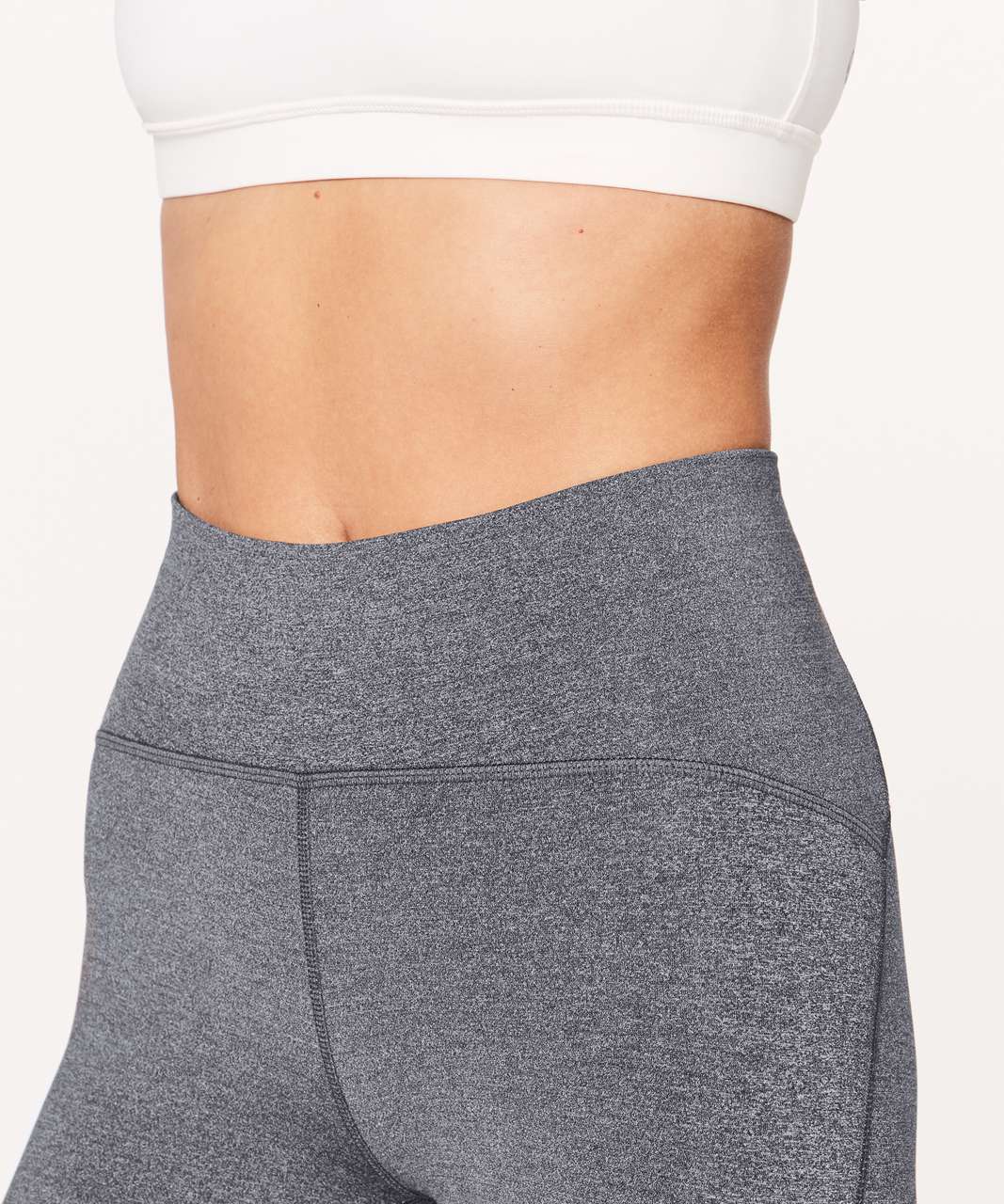 Lululemon Train Times Crop (17 ) - Heathered Black - lulu fanatics