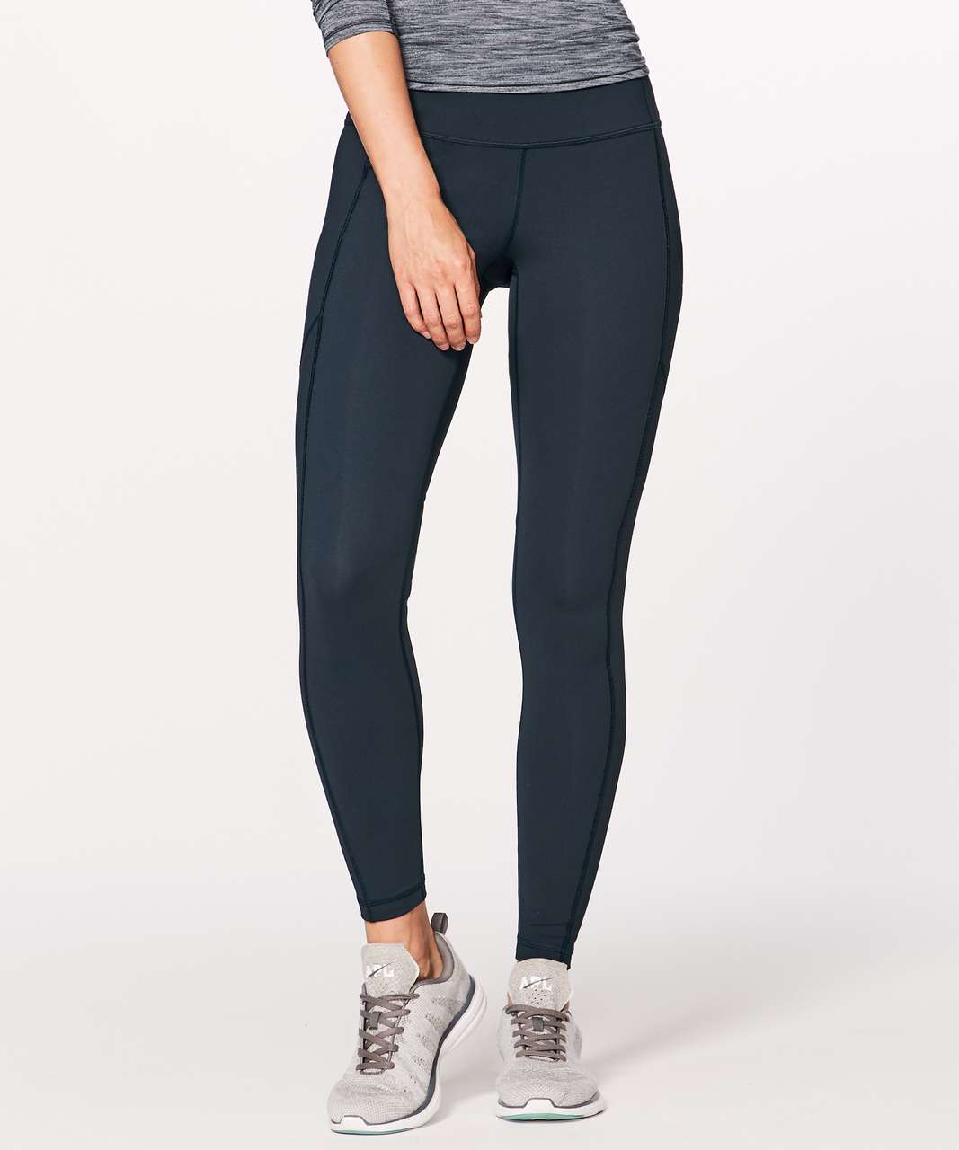 Lululemon Speed Tight *Brushed Interlock - Black / Quilt Winter 13-28 -  lulu fanatics