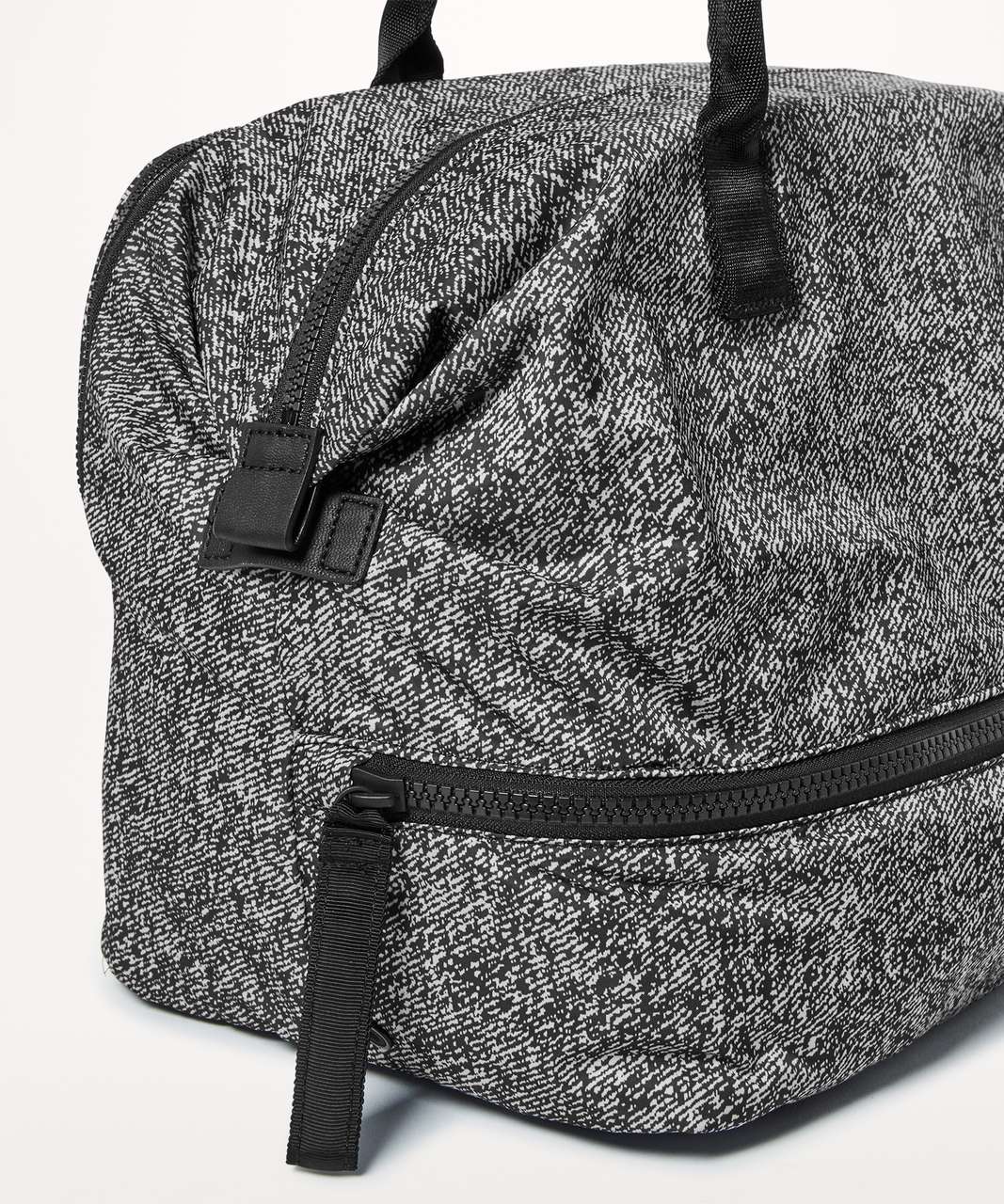 Lululemon Go Lightly Duffel (32L) - Irregular Denim Twill Print Ice Grey Black