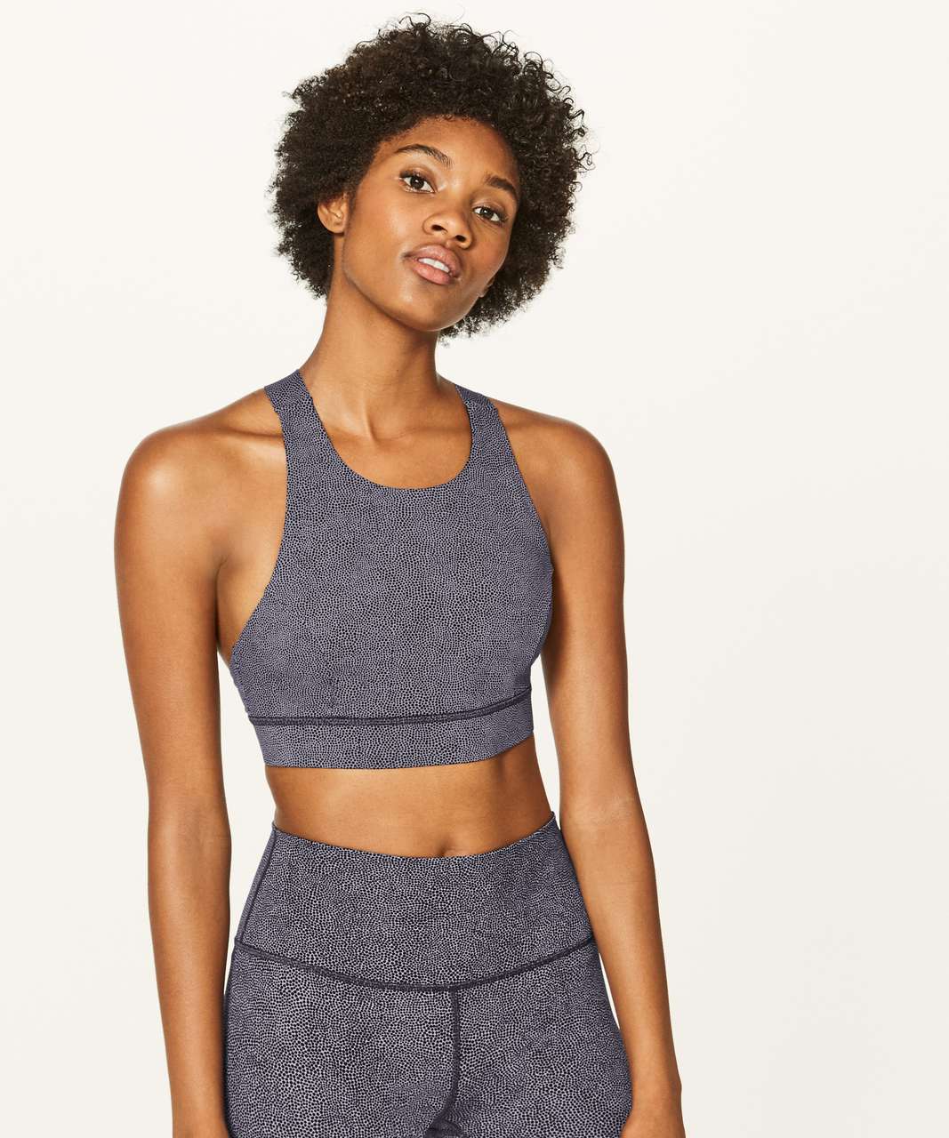 Lululemon Fast & Free Bra (Nulux) - Disperse Dusky Lavender Black - lulu  fanatics