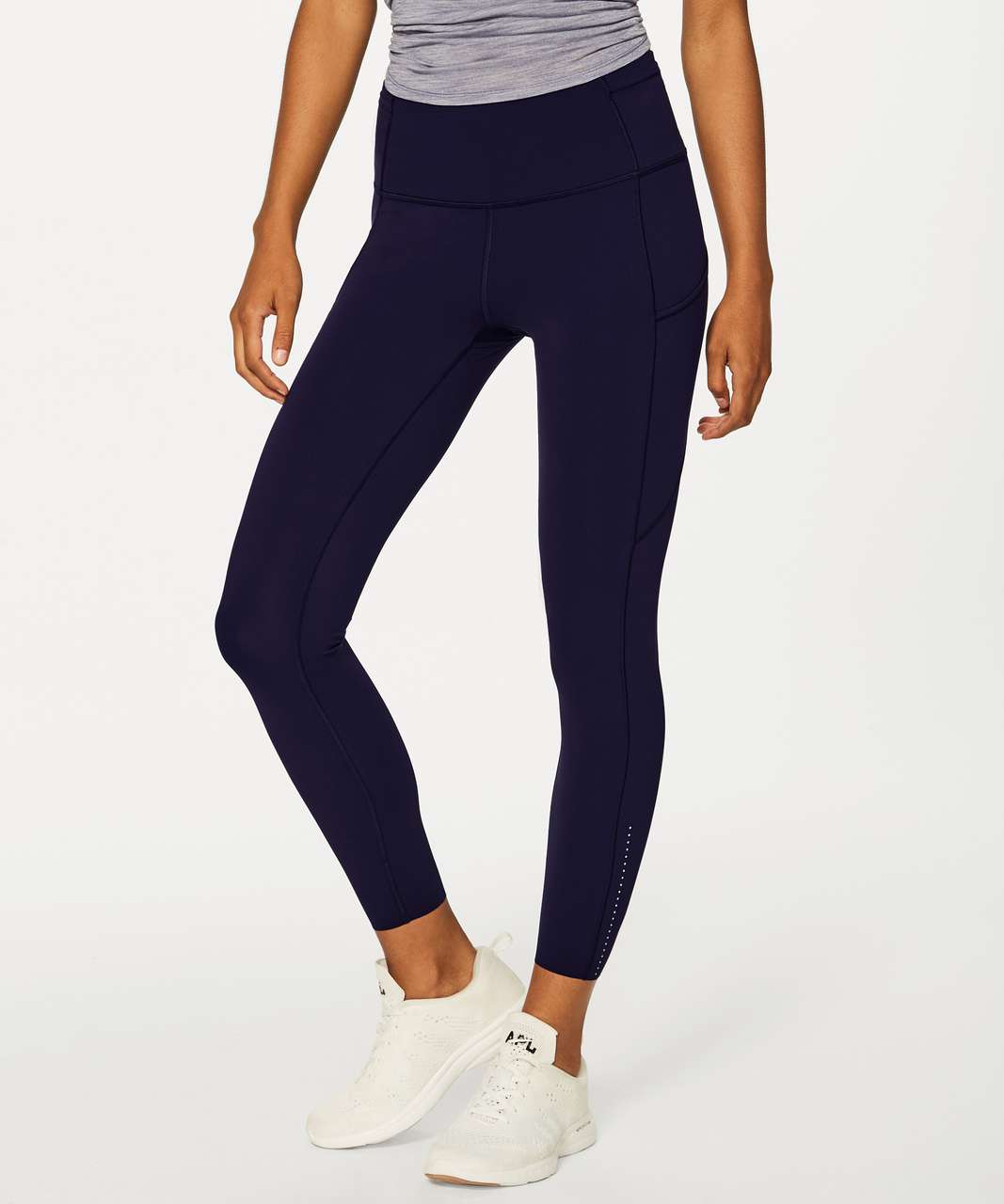 Lululemon Fast & Free 7/8 Tight II *Non-Reflective Nulux 25 - Dark Red -  lulu fanatics