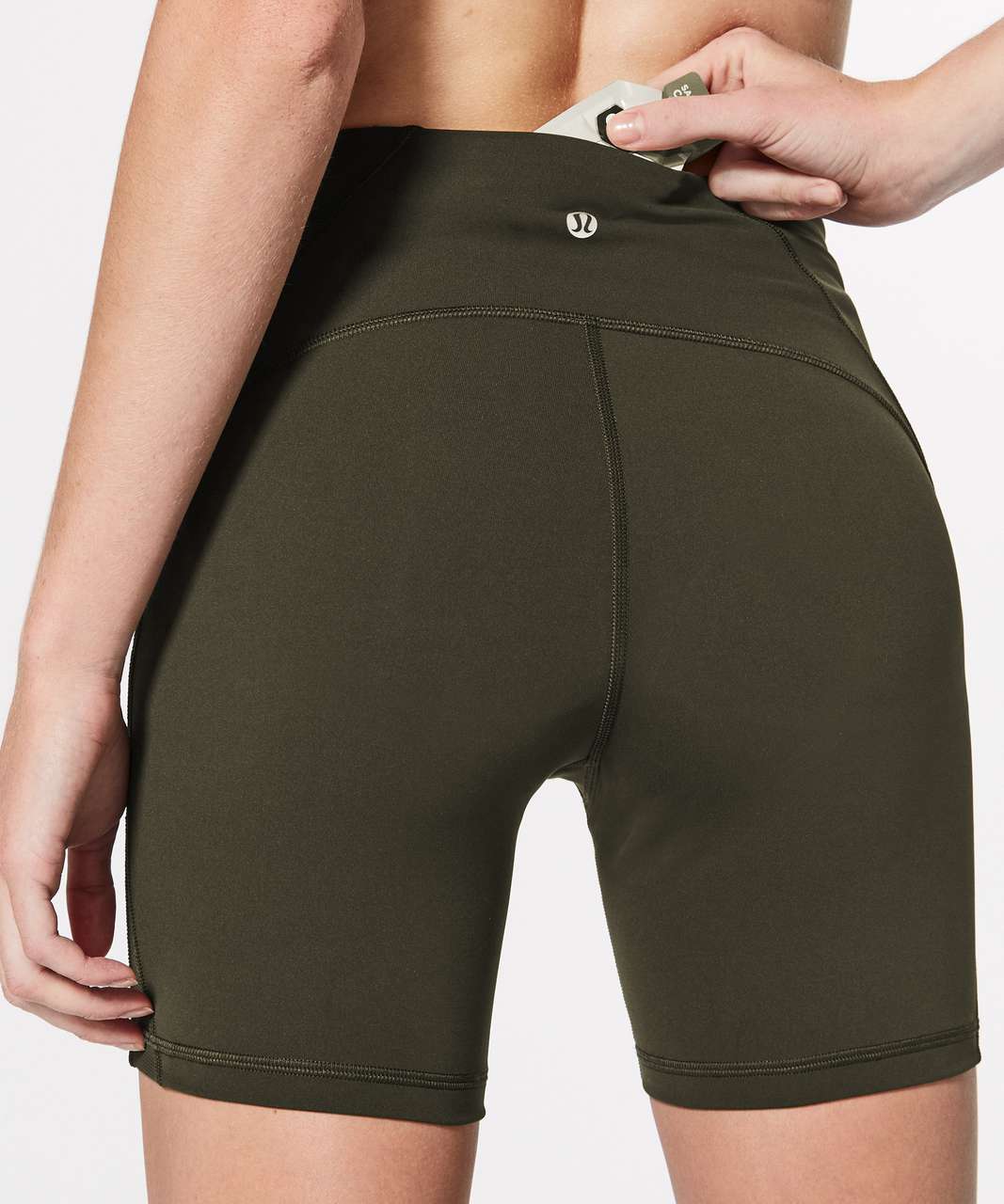 Lululemon License to Train High-Rise Pant - Dark Olive - lulu fanatics