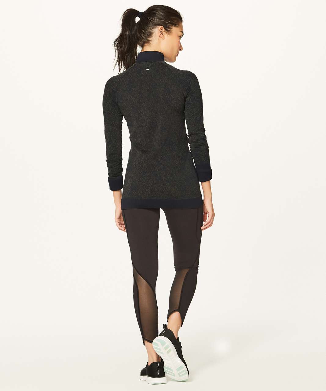 Lululemon Rest Less 1/2 Zip - Black / Armory