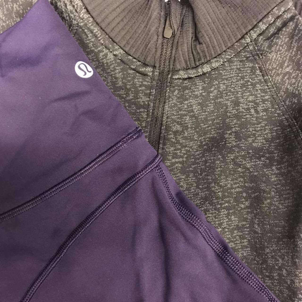 Lululemon Rest Less 1/2 Zip Black Grey Heather Pullover Jacket Running  Small - $42 - From bria