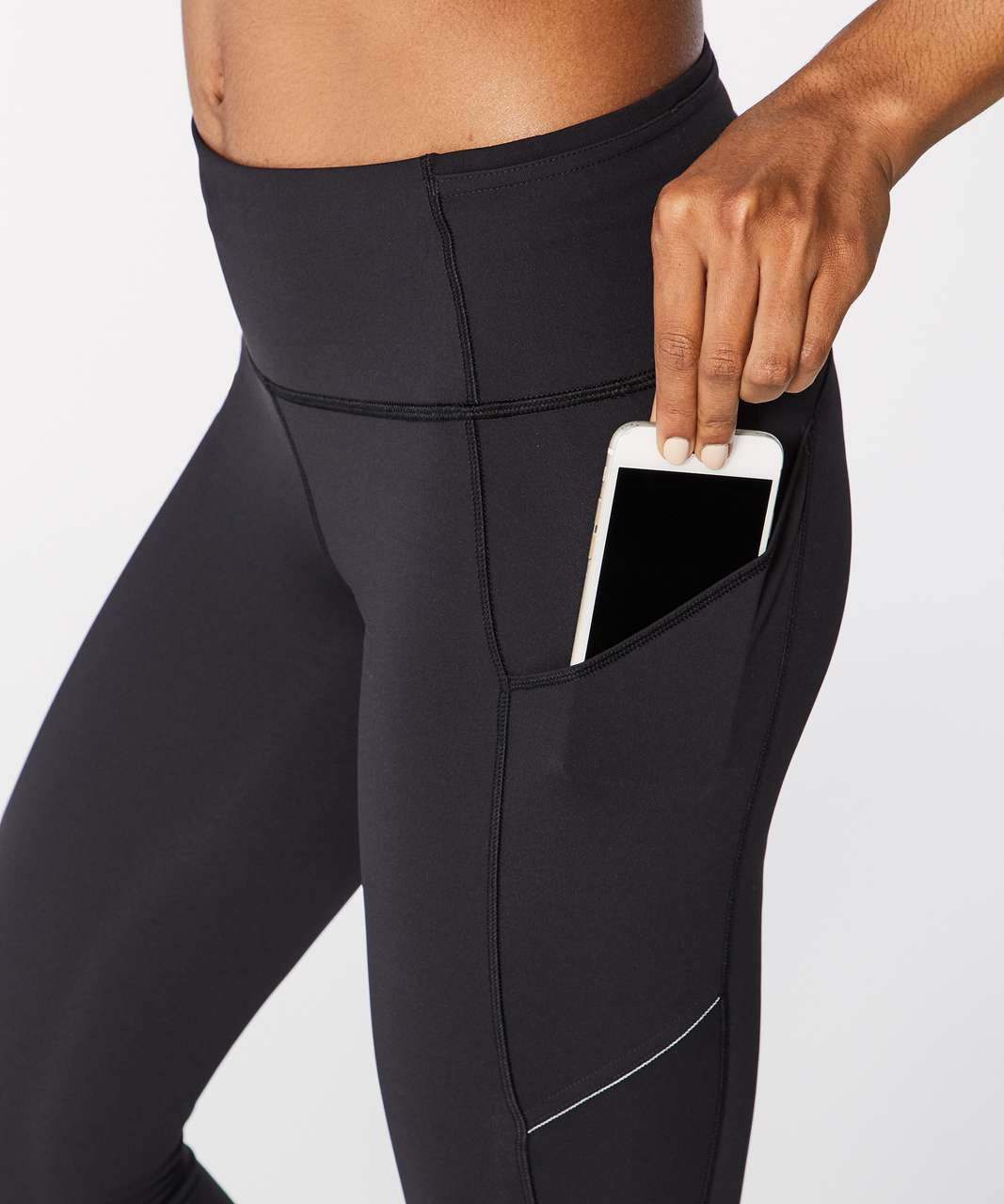 Lululemon Run On Crop (21") - Black