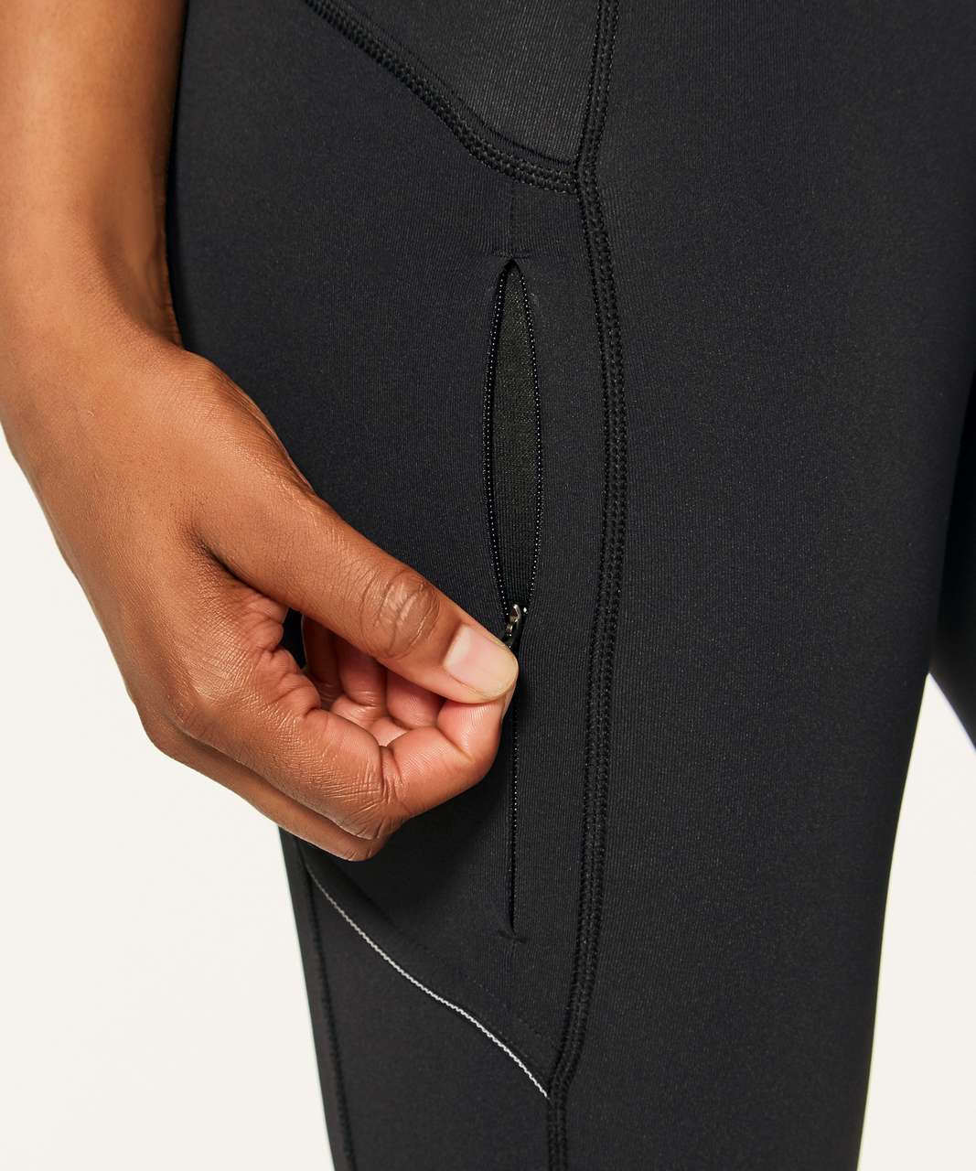 Lululemon Run: Back on Track Tight - Black / Pigment Blue