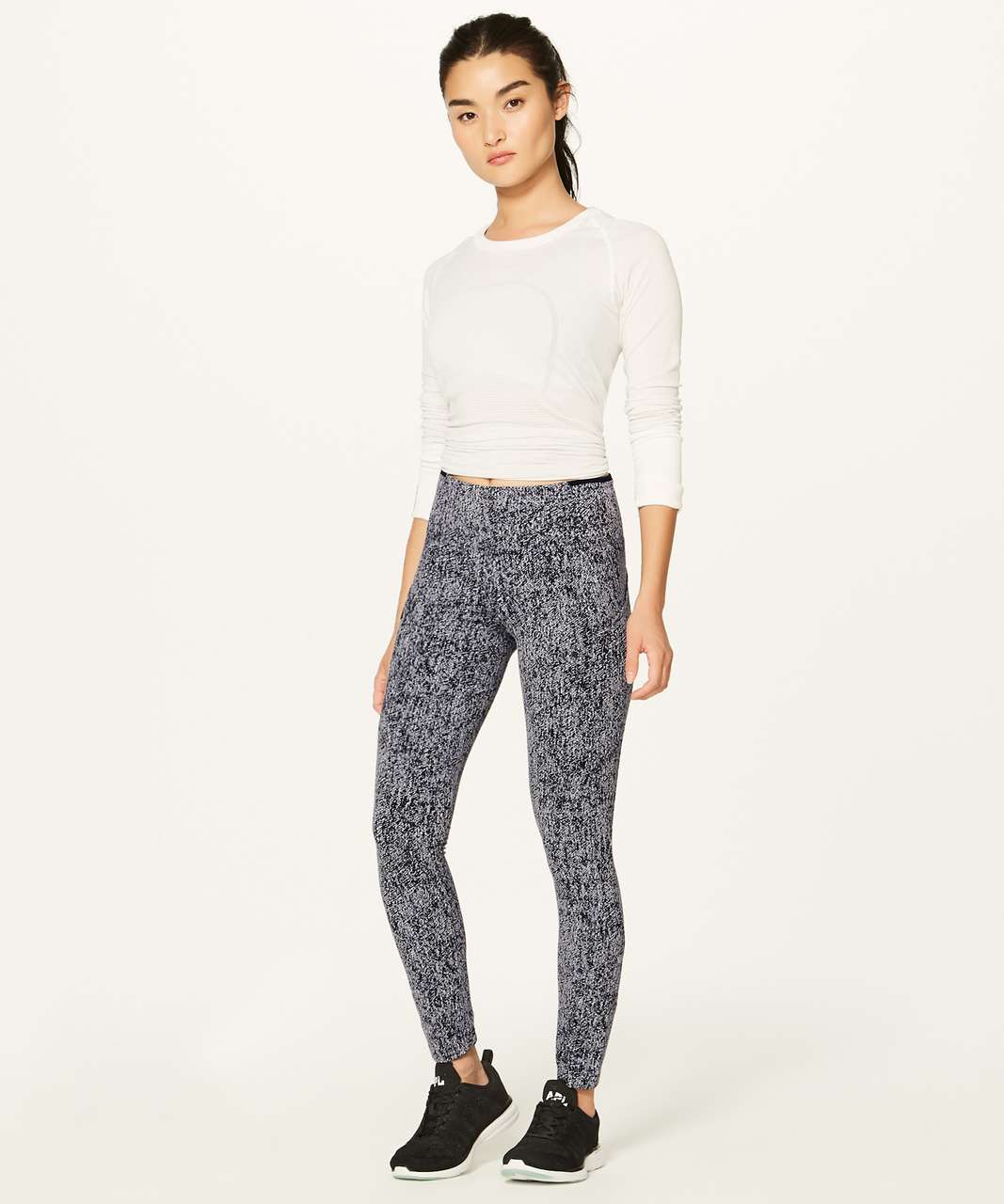 Lululemon Jet Crop *Luxtreme (Slim) - Floral Sport White Multi - lulu  fanatics