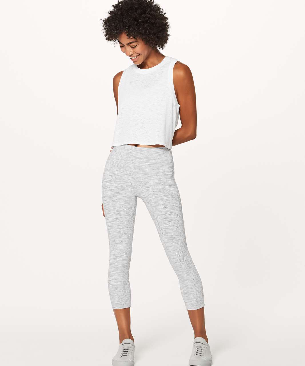 Lululemon Lightest Cropped Tank - White