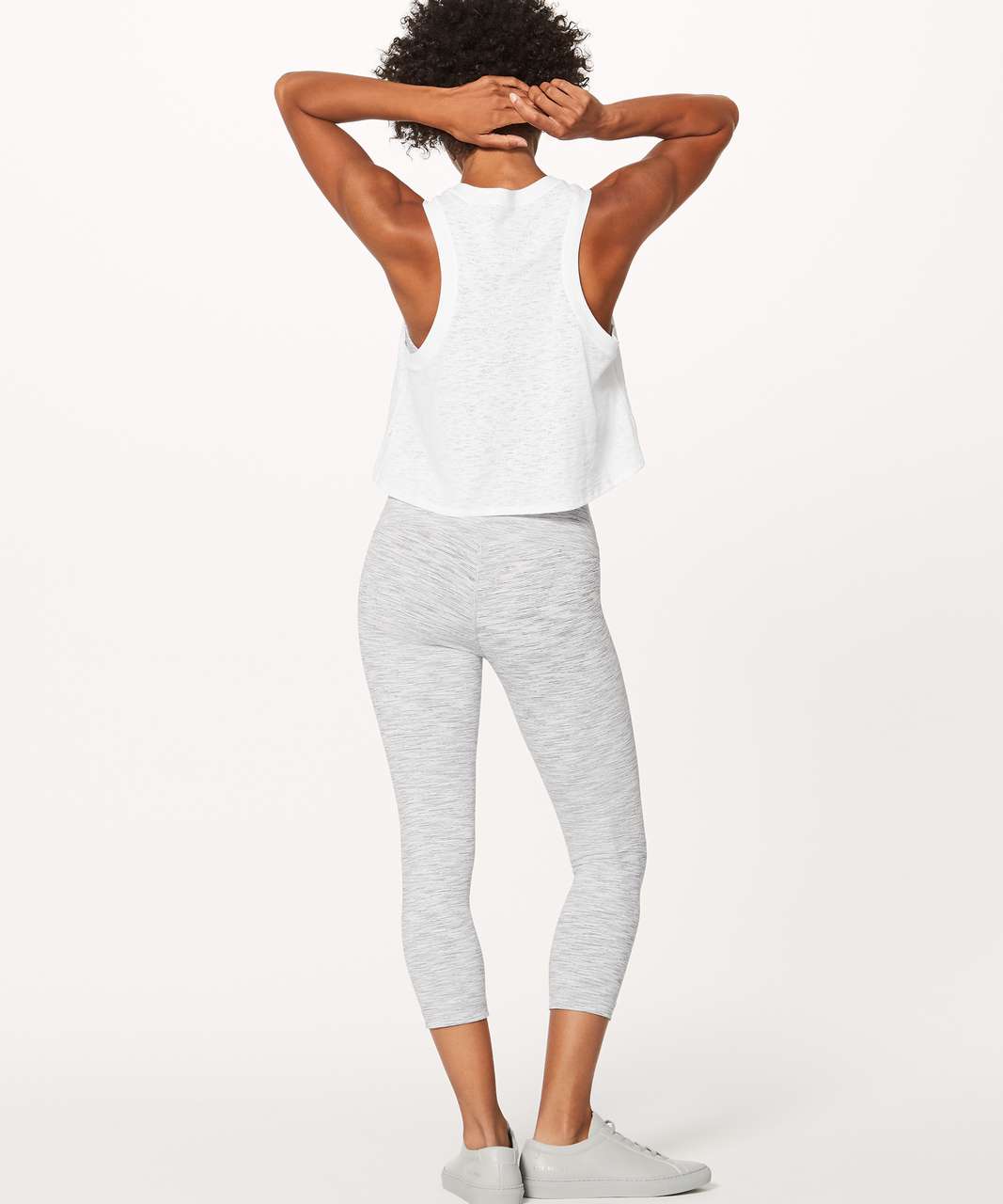 Lululemon Lightest Cropped Tank - White - lulu fanatics