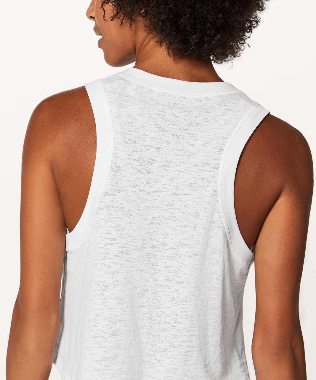 Lululemon Lightest Cropped Tank - White