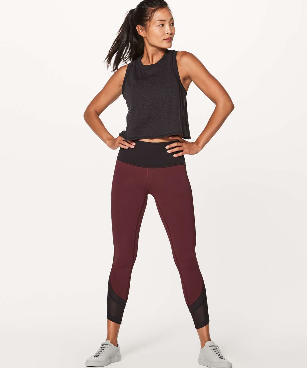 Lululemon Black Cropped Tank Top