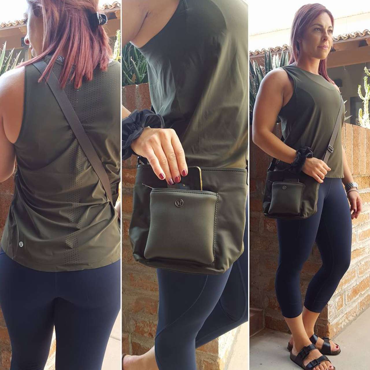 Lululemon Run On Tank - Dark Olive