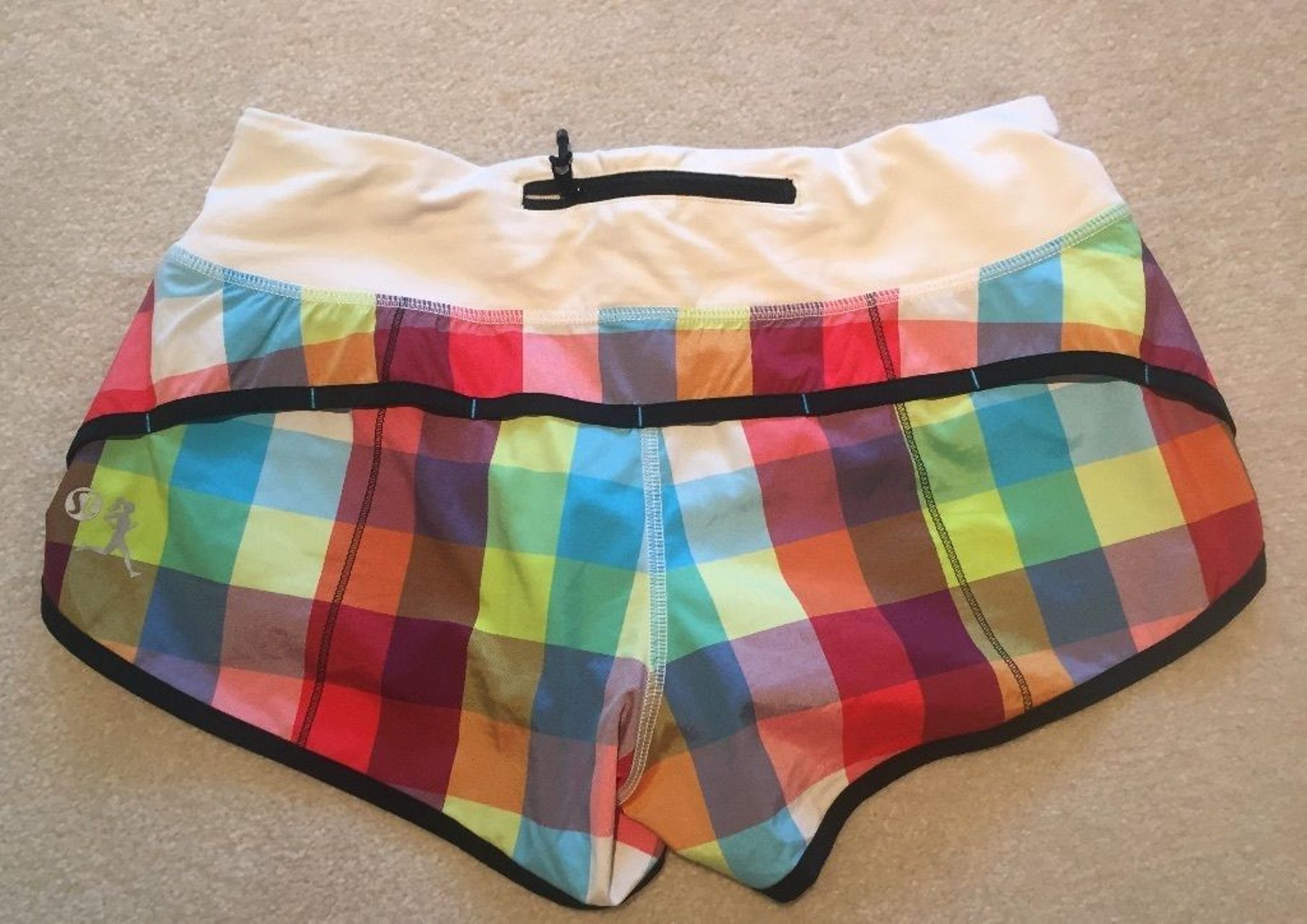 Lululemon Speed Short - 2012 Seawheeze - Multi color plaid with