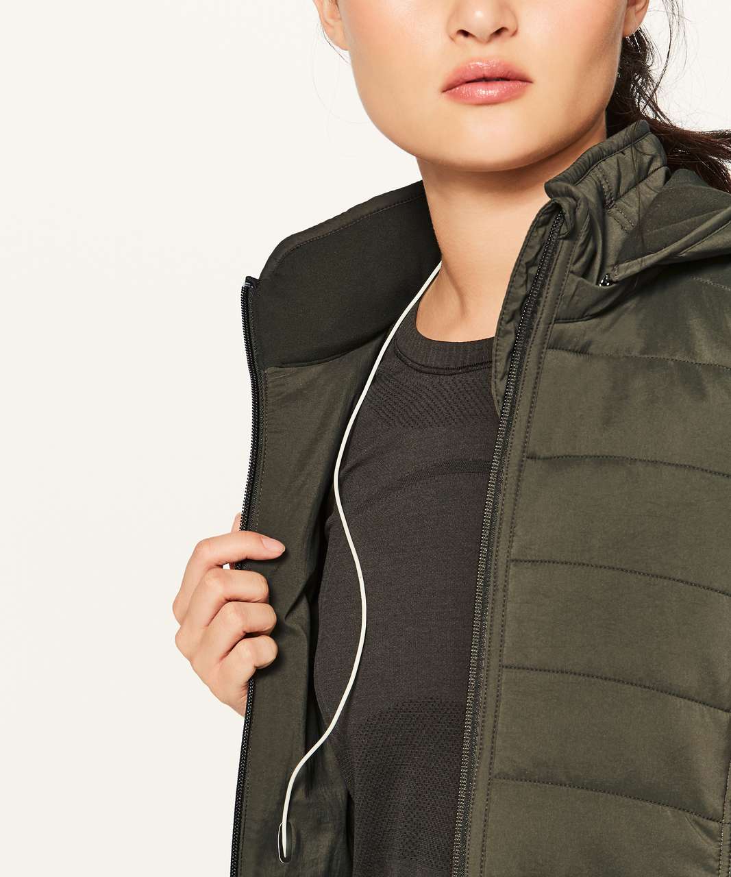 Lululemon Extra Mile Vest - Dark Olive