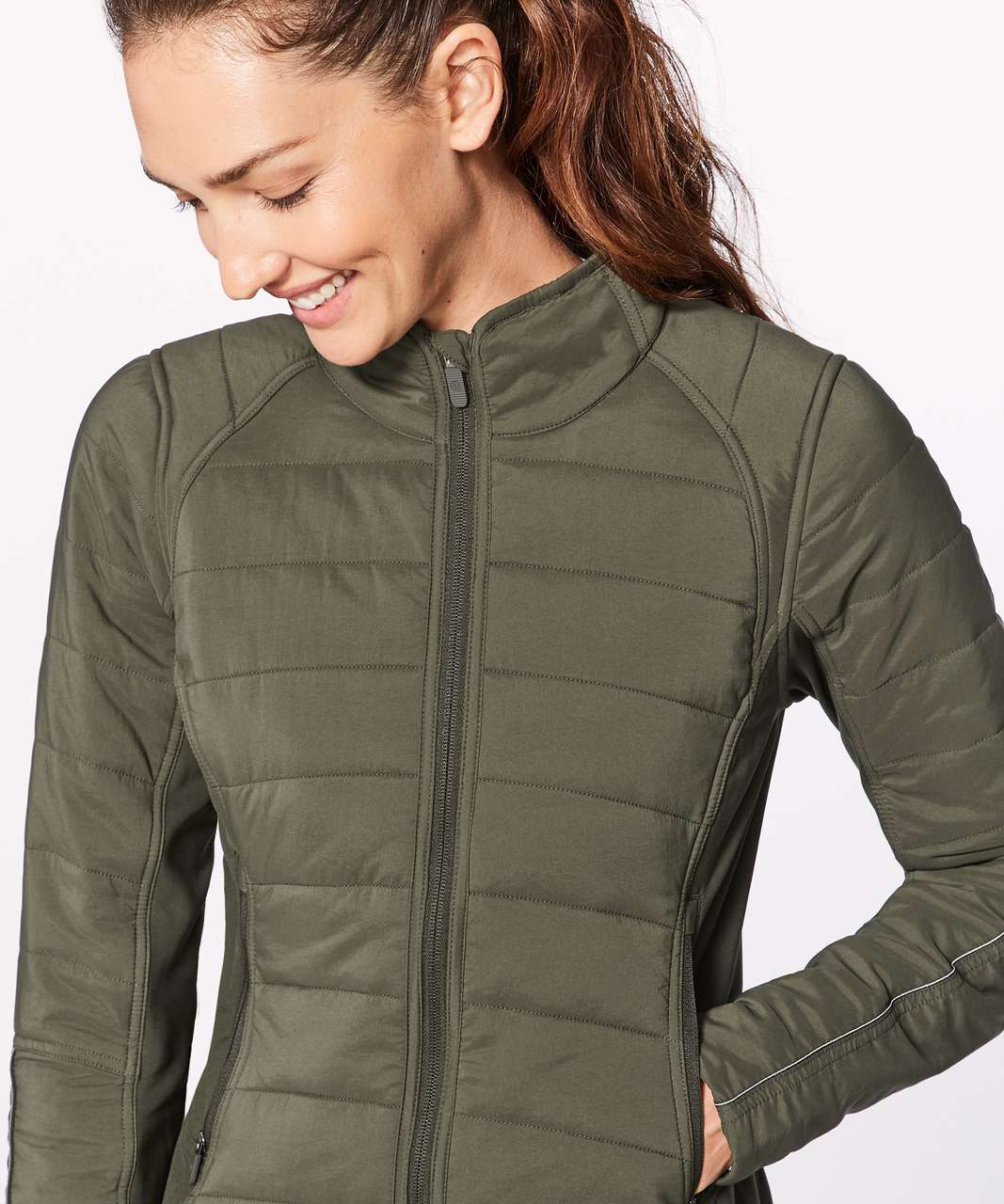 Lululemon Extra Mile Jacket - Dark Olive