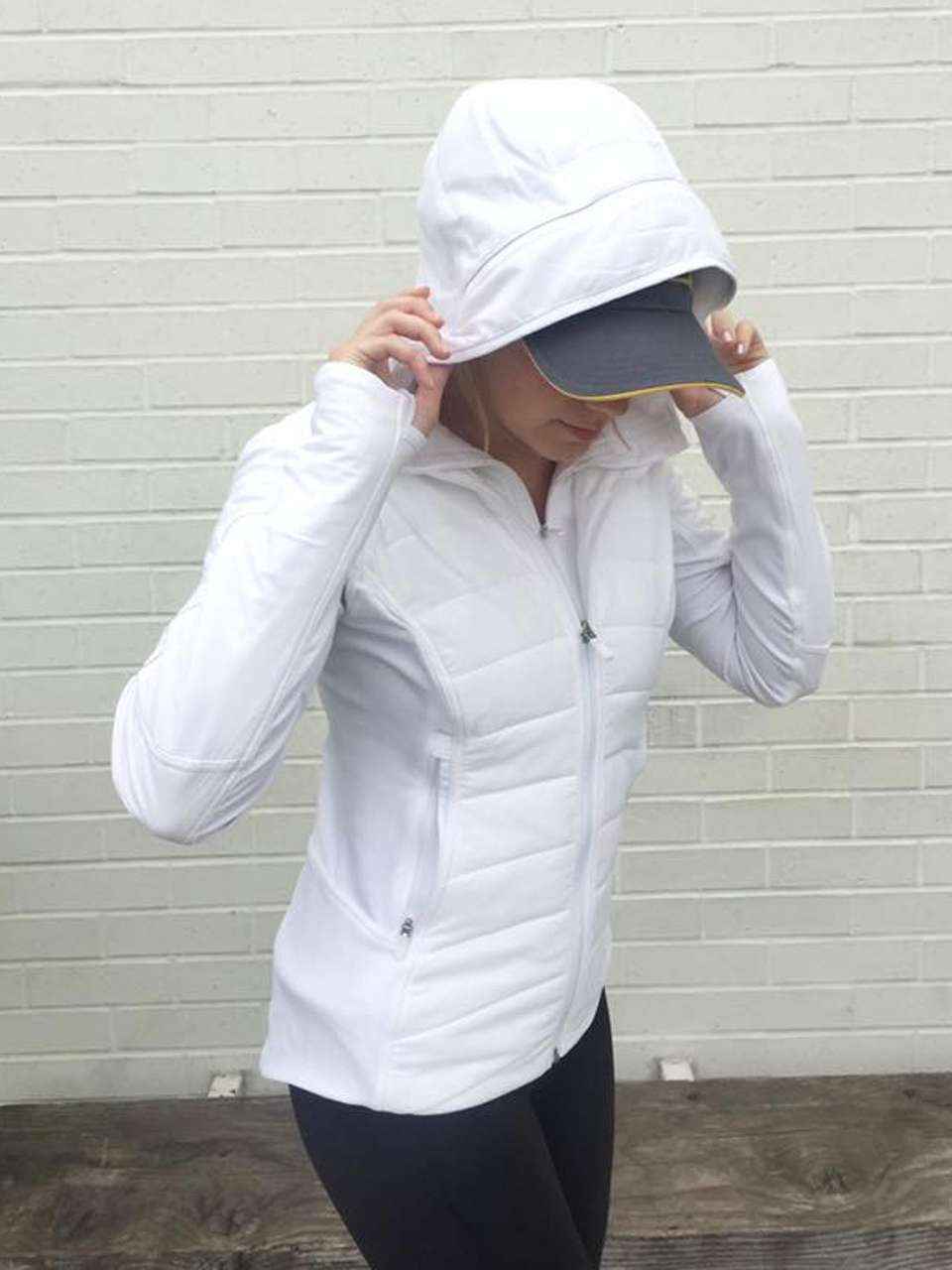 Lululemon Extra Mile Jacket - White - lulu fanatics