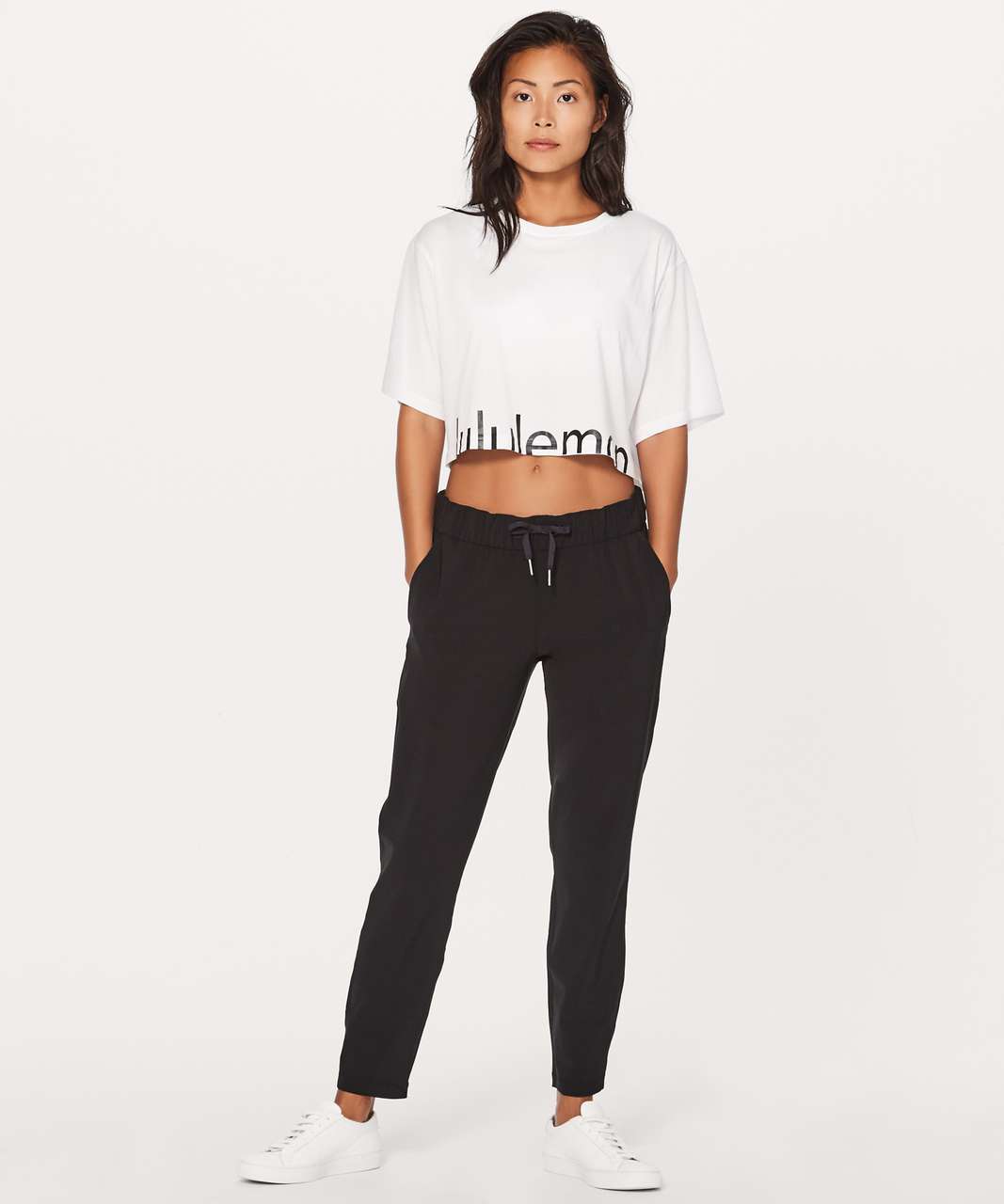 Lululemon Cortes Crop Tee (Expression) - White