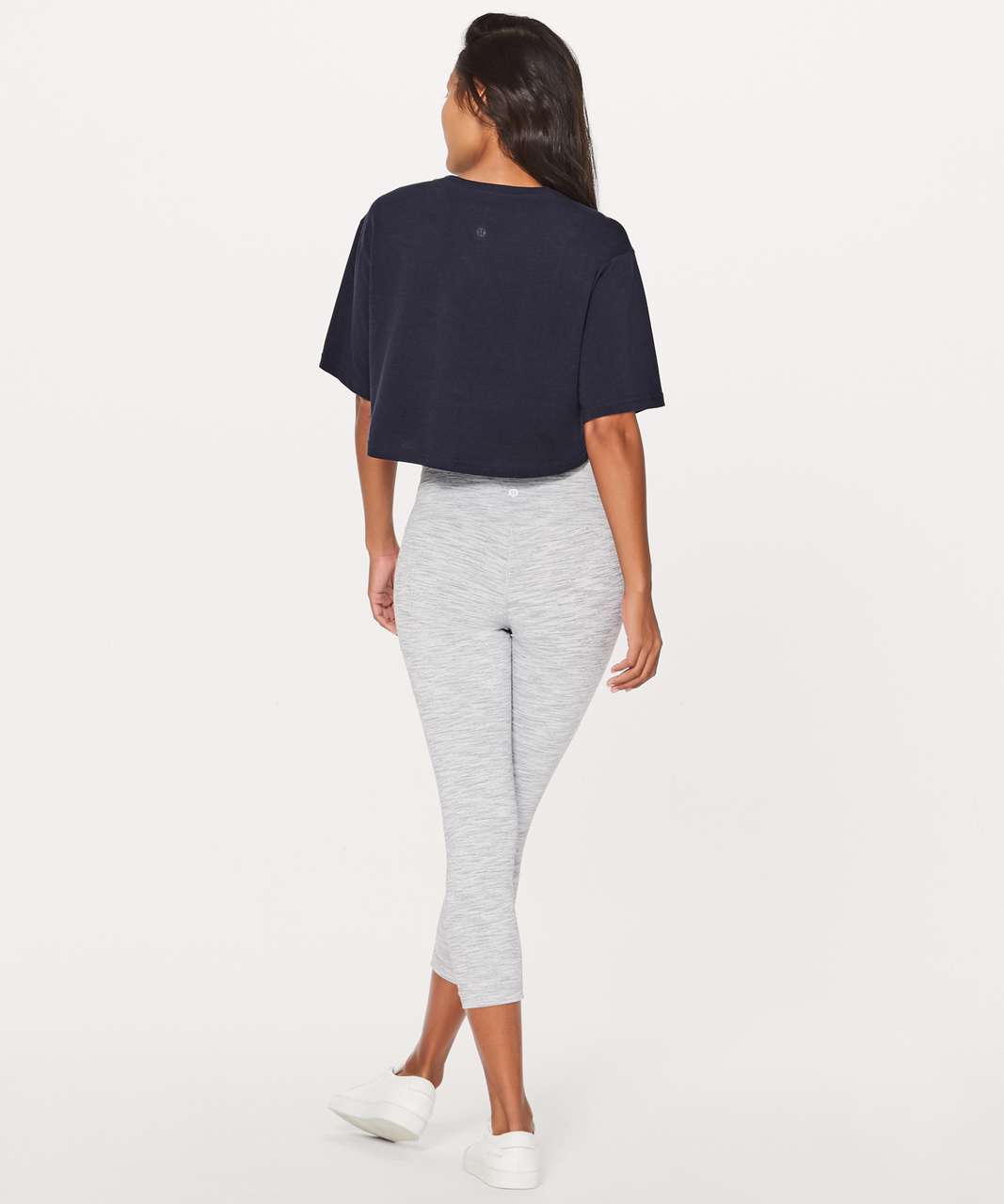 Lululemon Cortes Crop Tee (Expression) - Midnight Navy