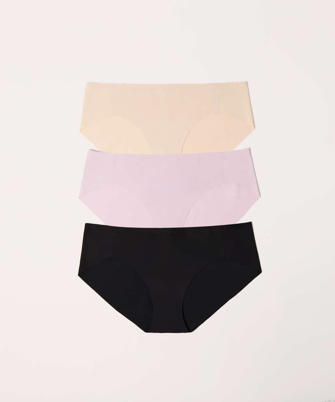 Lululemon Namastay Put Hipster 3 Pack - Black / Nudie / Rose Quartz