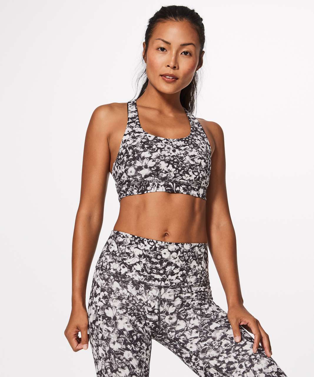 Lululemon Invigorate Bra - Mash Up White Black / Black - lulu fanatics