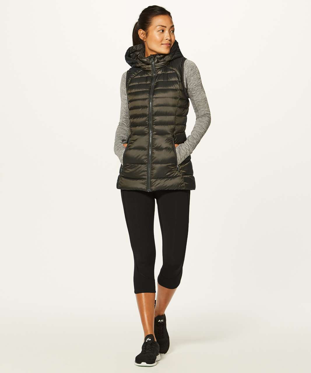 Lululemon Down For It Vest - Dark Olive