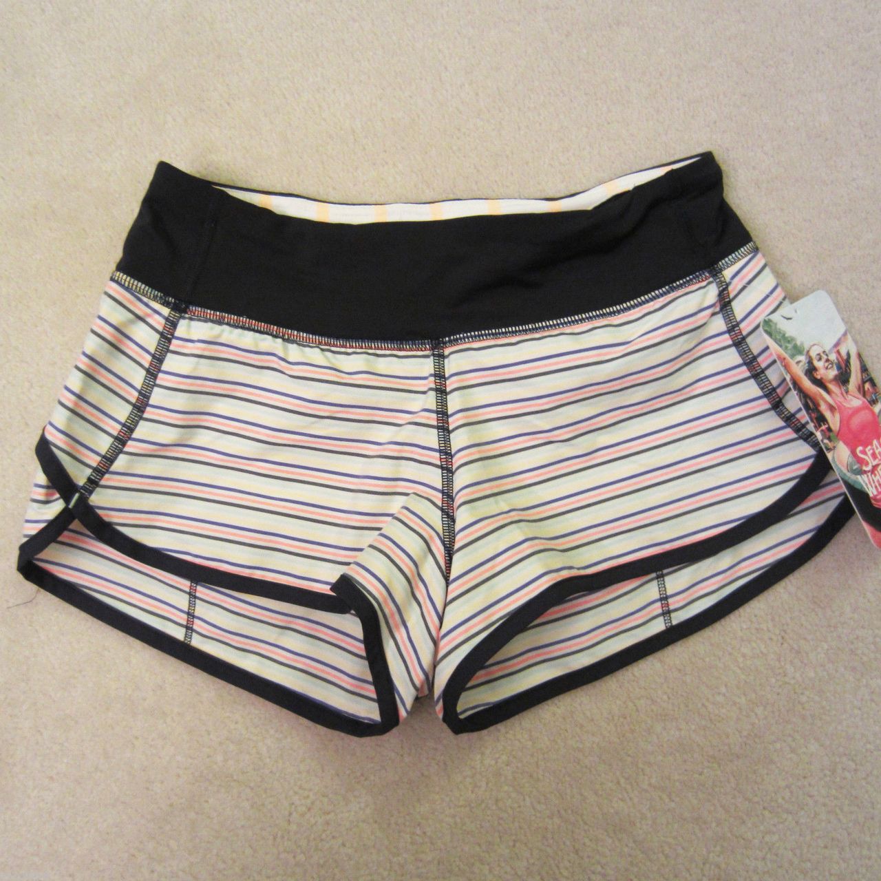 lululemon athletica, Shorts, Colourful Circles Lululemon Seawheeze Speed  Shorts 25 In Size 2