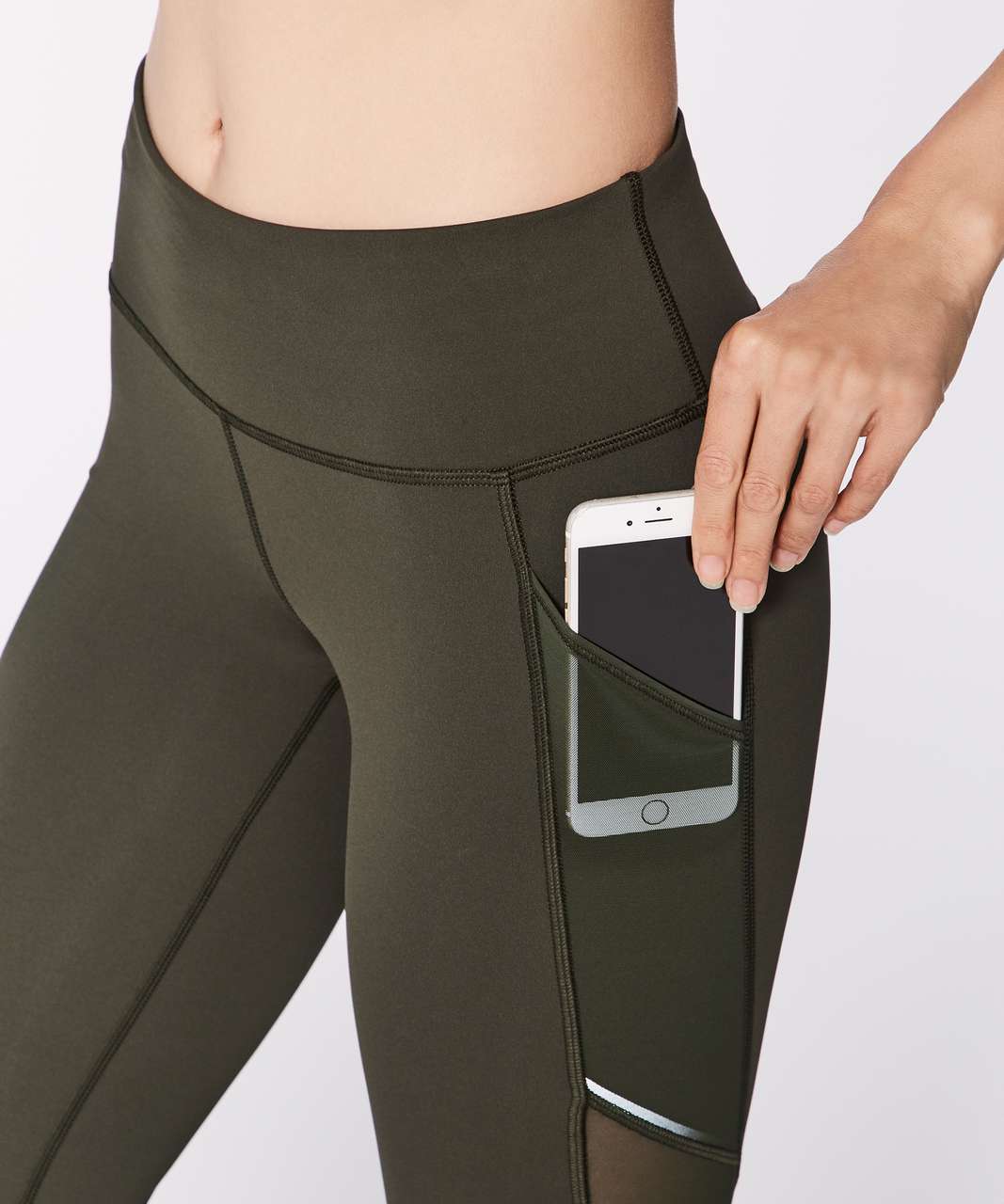 Lululemon Miles Ahead Tight (28") - Dark Olive