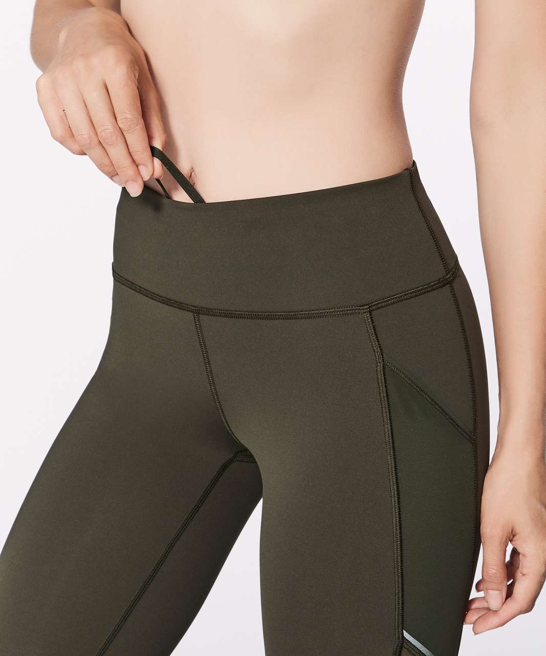 Lululemon Womens Miles Ahead Tight (28) Mesh Dark