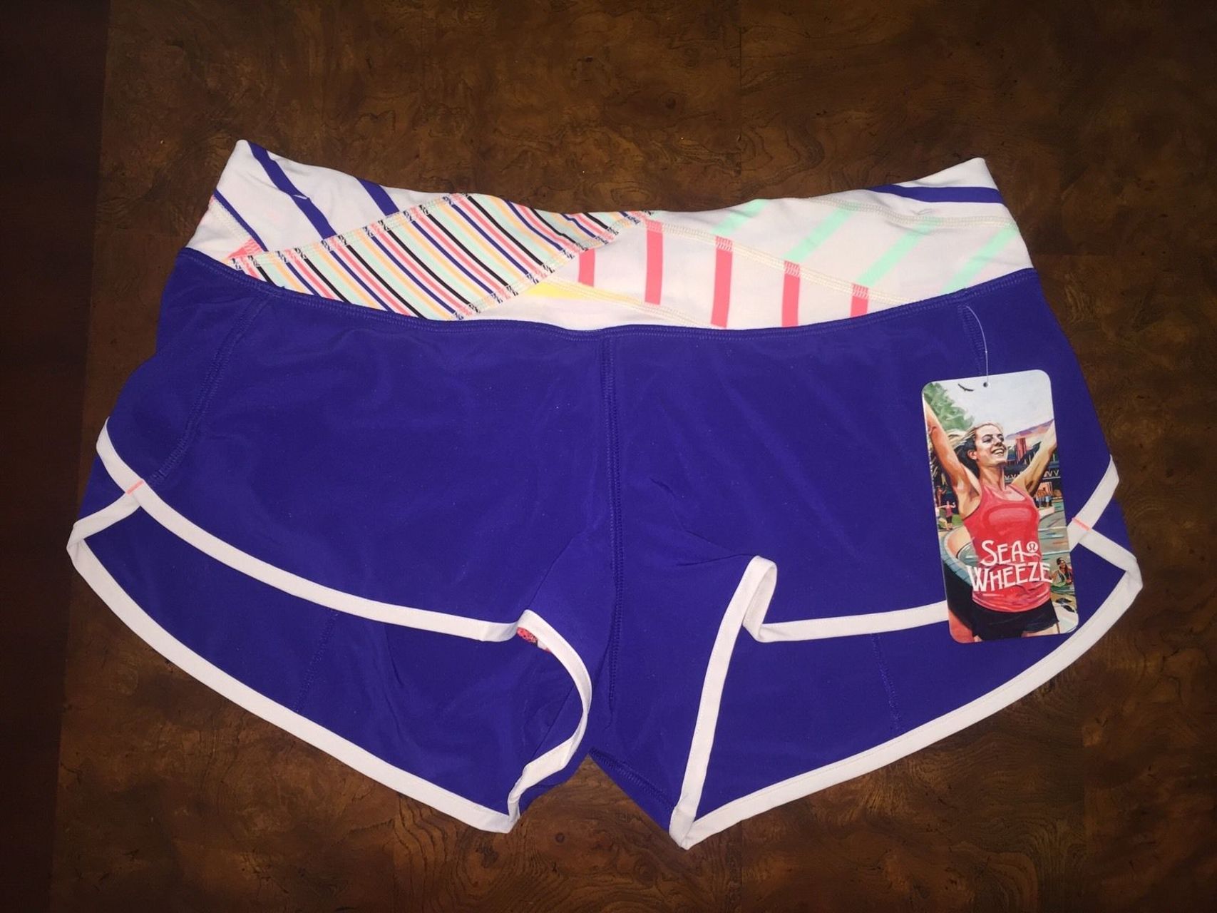 Lululemon Seawheeze 2014 Eyeball Speed Shorts Size 2 Rare!