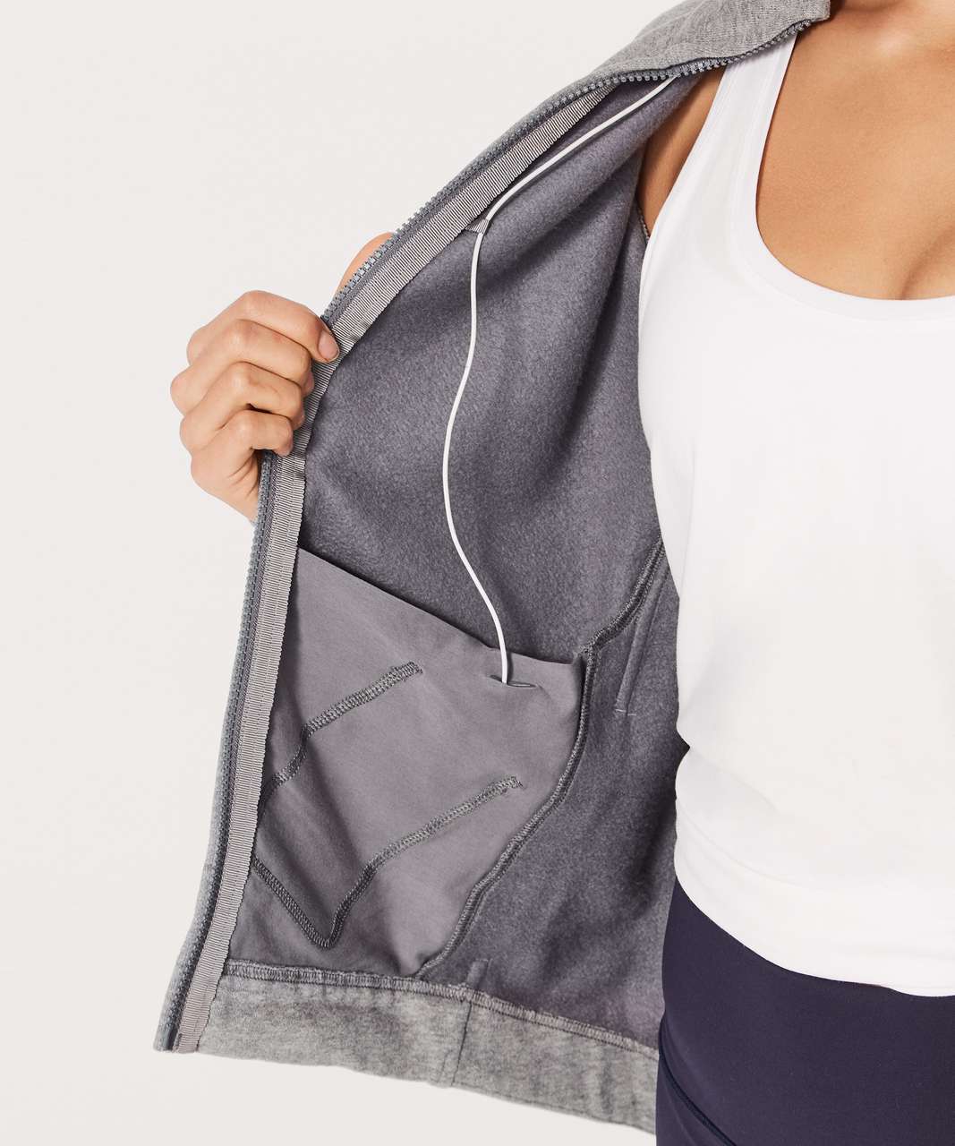 Lululemon Wind Down Jacket - Heathered Medium Grey