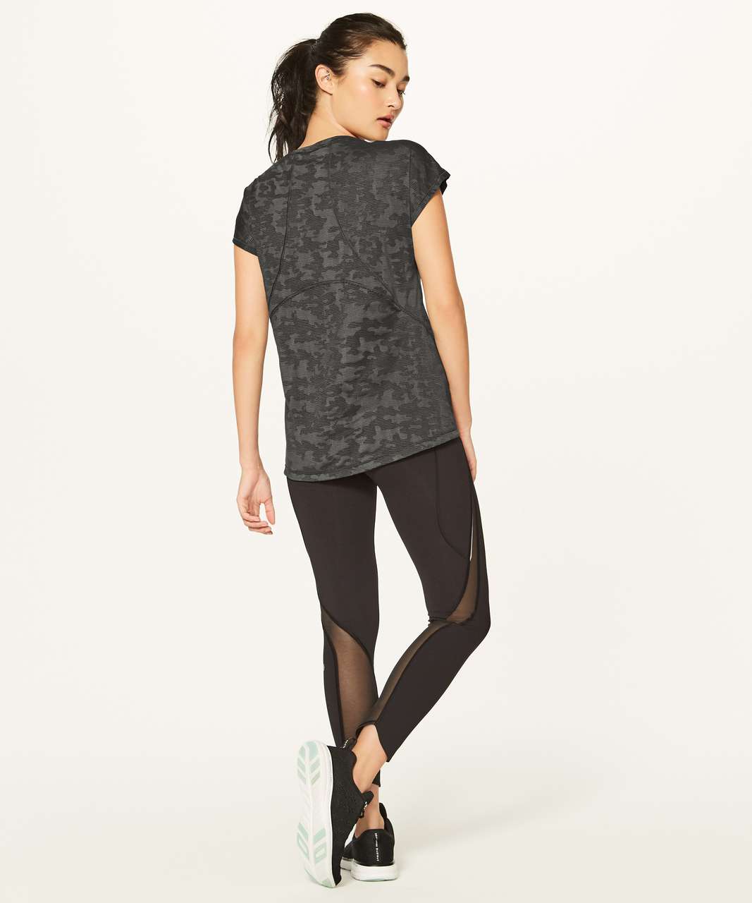 Lululemon Miles Ahead Short Sleeve (Camo) - Deep Camo