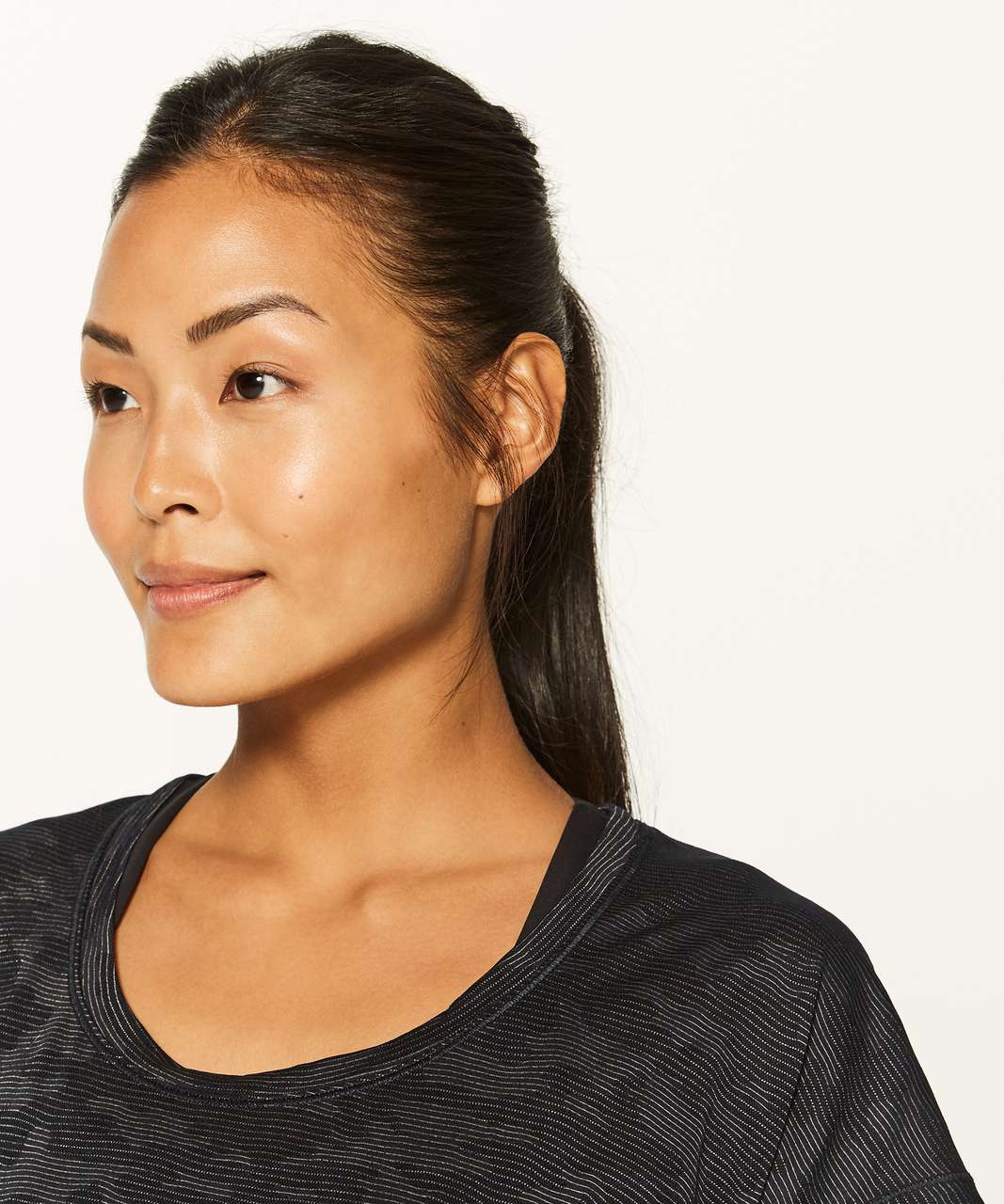 Lululemon Miles Ahead Short Sleeve (Camo) - Black - lulu fanatics