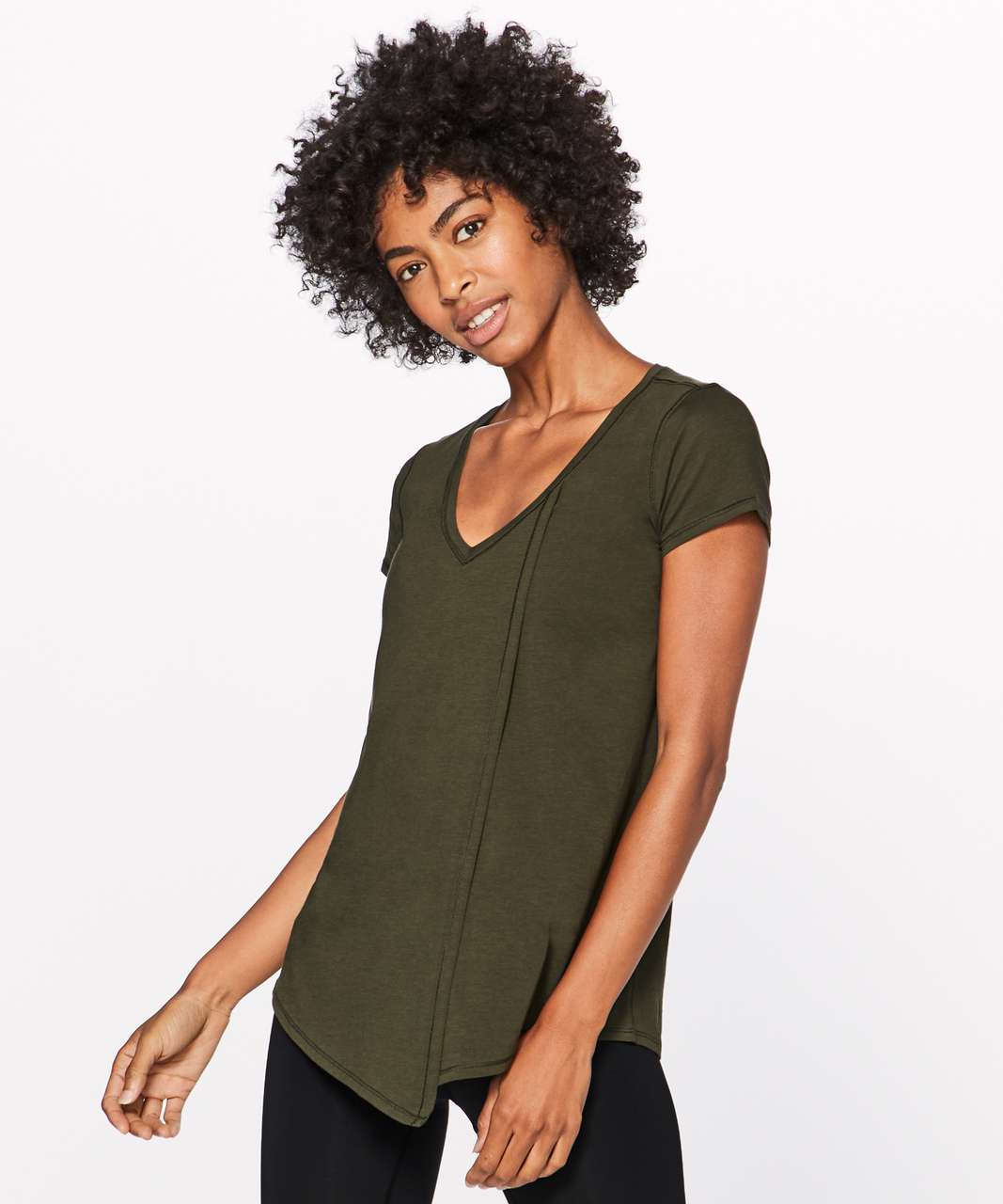 Lululemon Knot A Problem Tee - Dark Olive