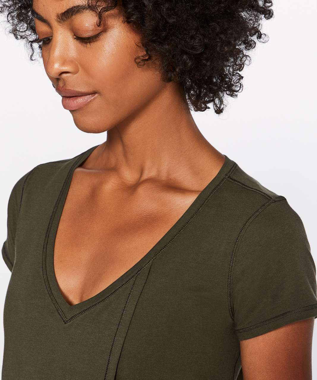 Lululemon Knot A Problem Tee - Dark Olive