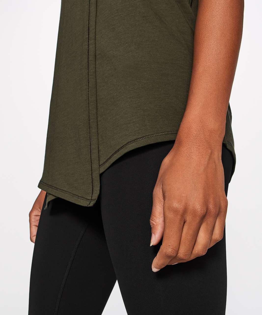 Lululemon Knot A Problem Tee - Dark Olive