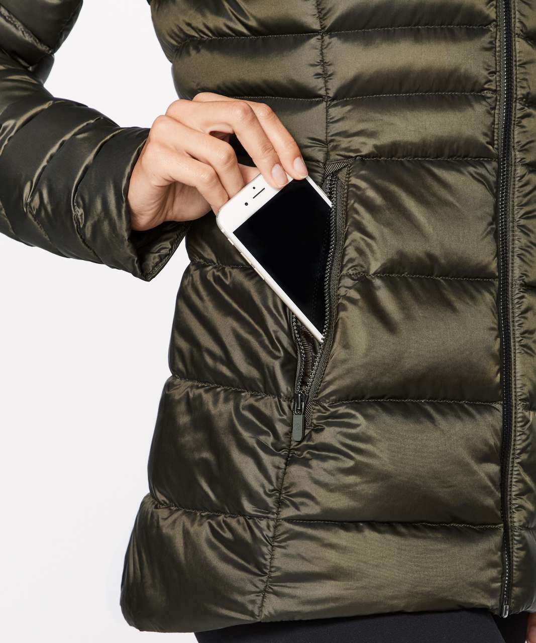 Lululemon Down For It Jacket - Dark Olive