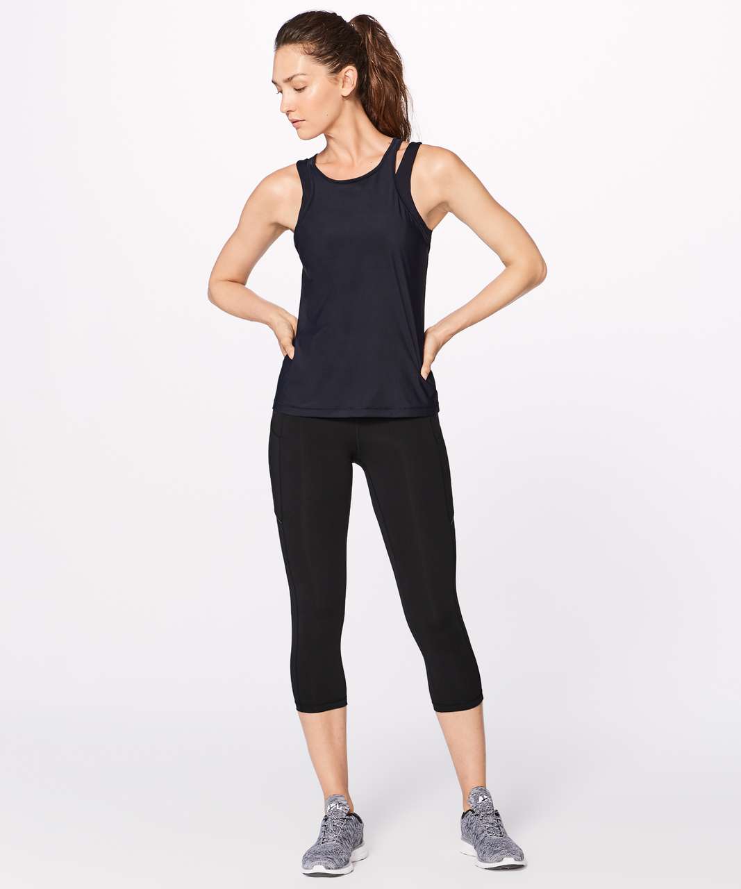 Lululemon In Your Pace Tank - Midnight Navy