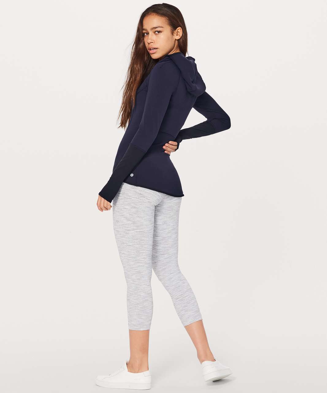 Lululemon Shape Up Pullover (Nulu) - Midnight Navy / Black